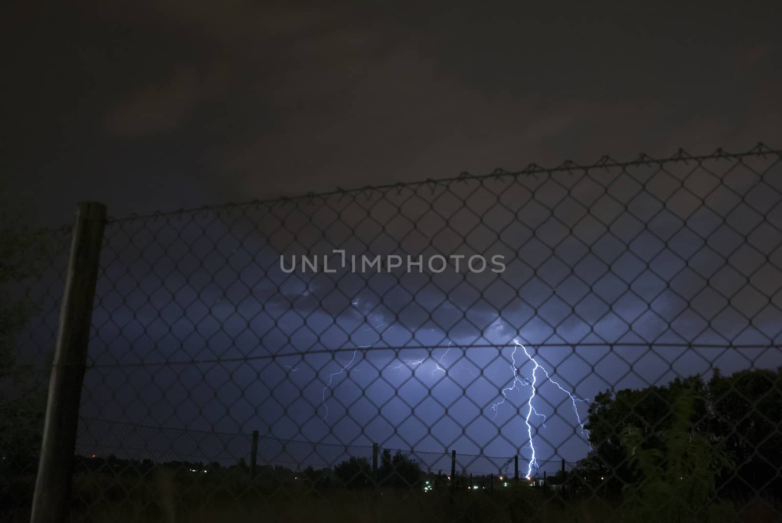 Cloud to ground lightning by marcrossmann