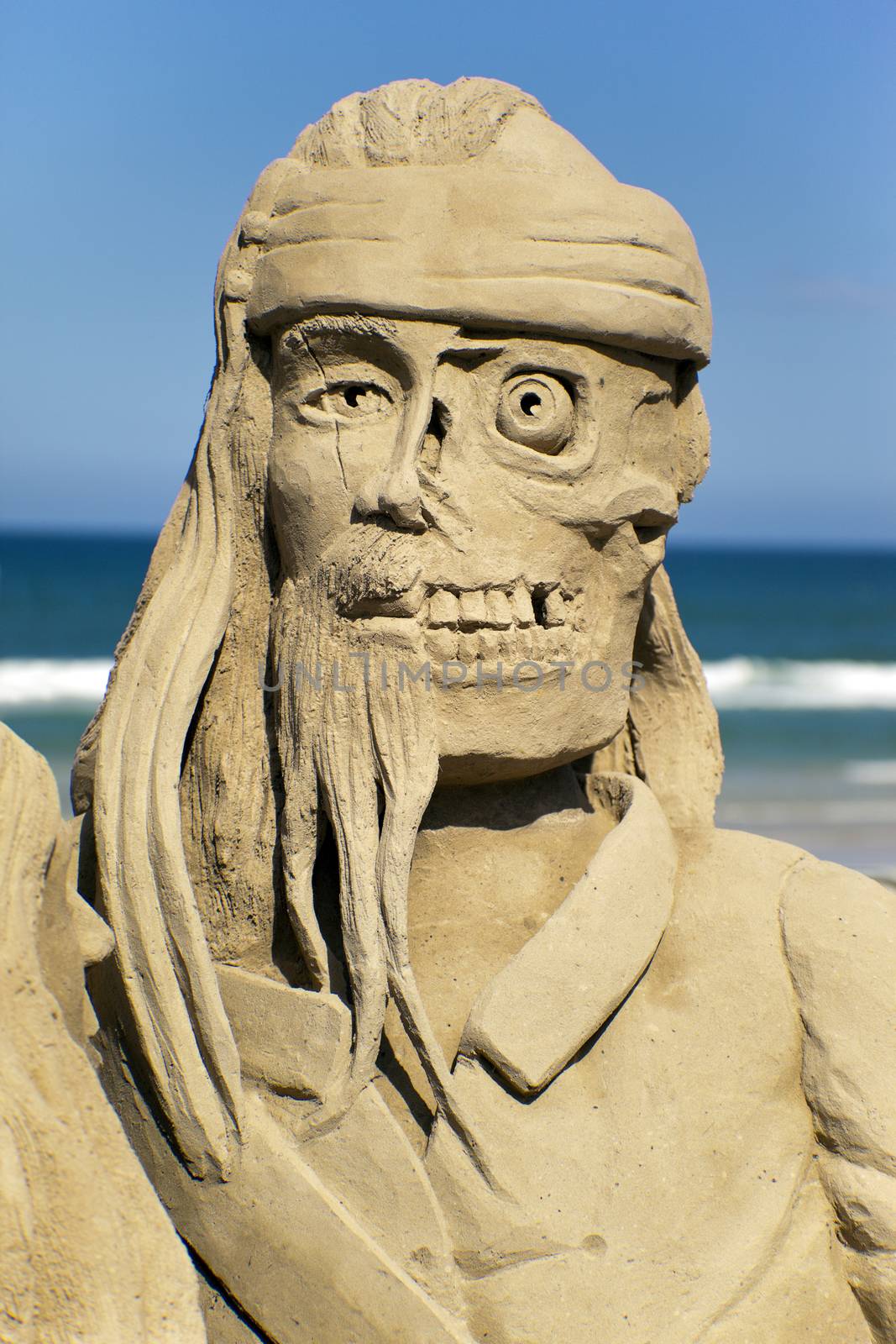 SURFERS PARADISE QLD - FEBRUARY, 11: Mr. Peter Redmond participates in "Pirates in Paradise" Sand Sculptor Championship on February 11, 2012 in Surfers Paradise QLD