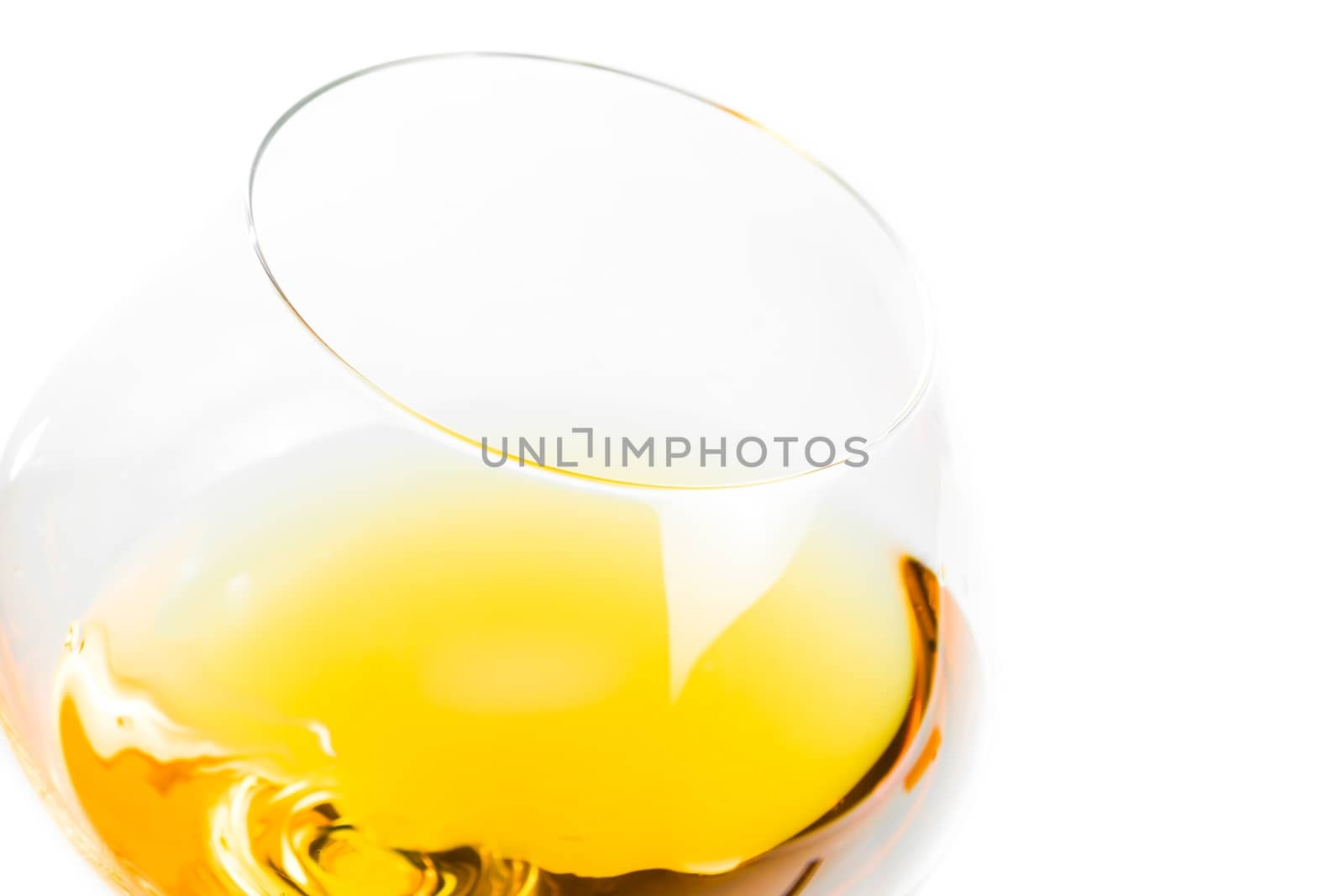 white wine glasses with space for text on white background