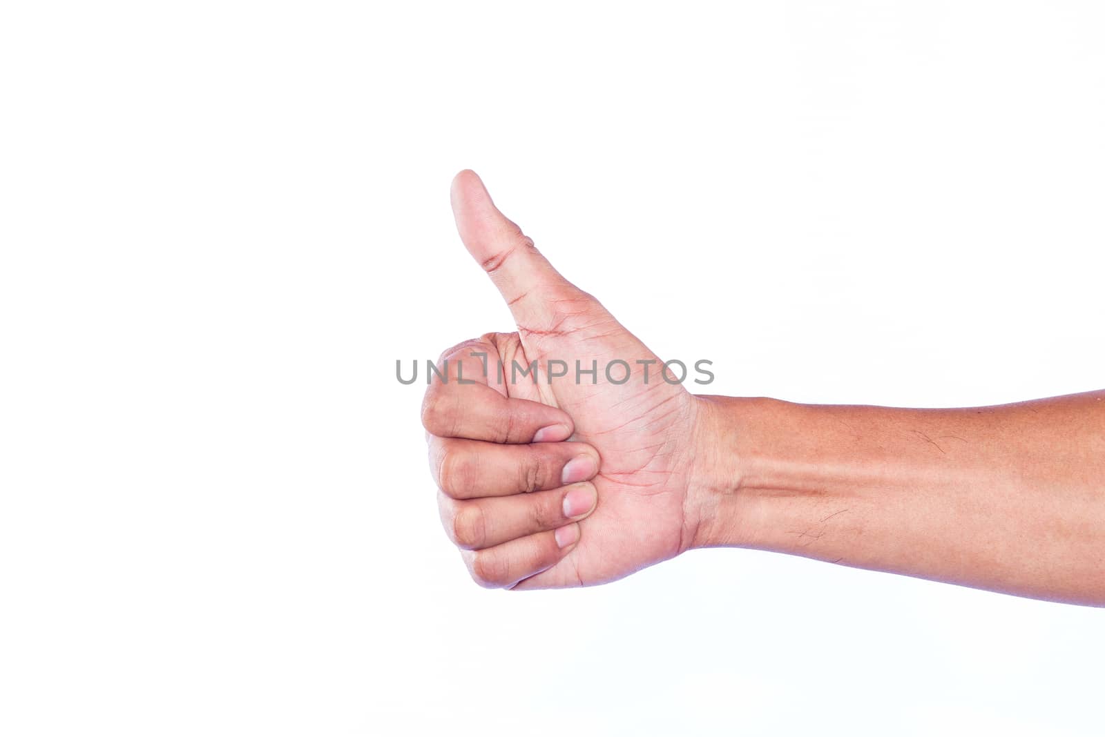 Hand like isolated on white background. concept.