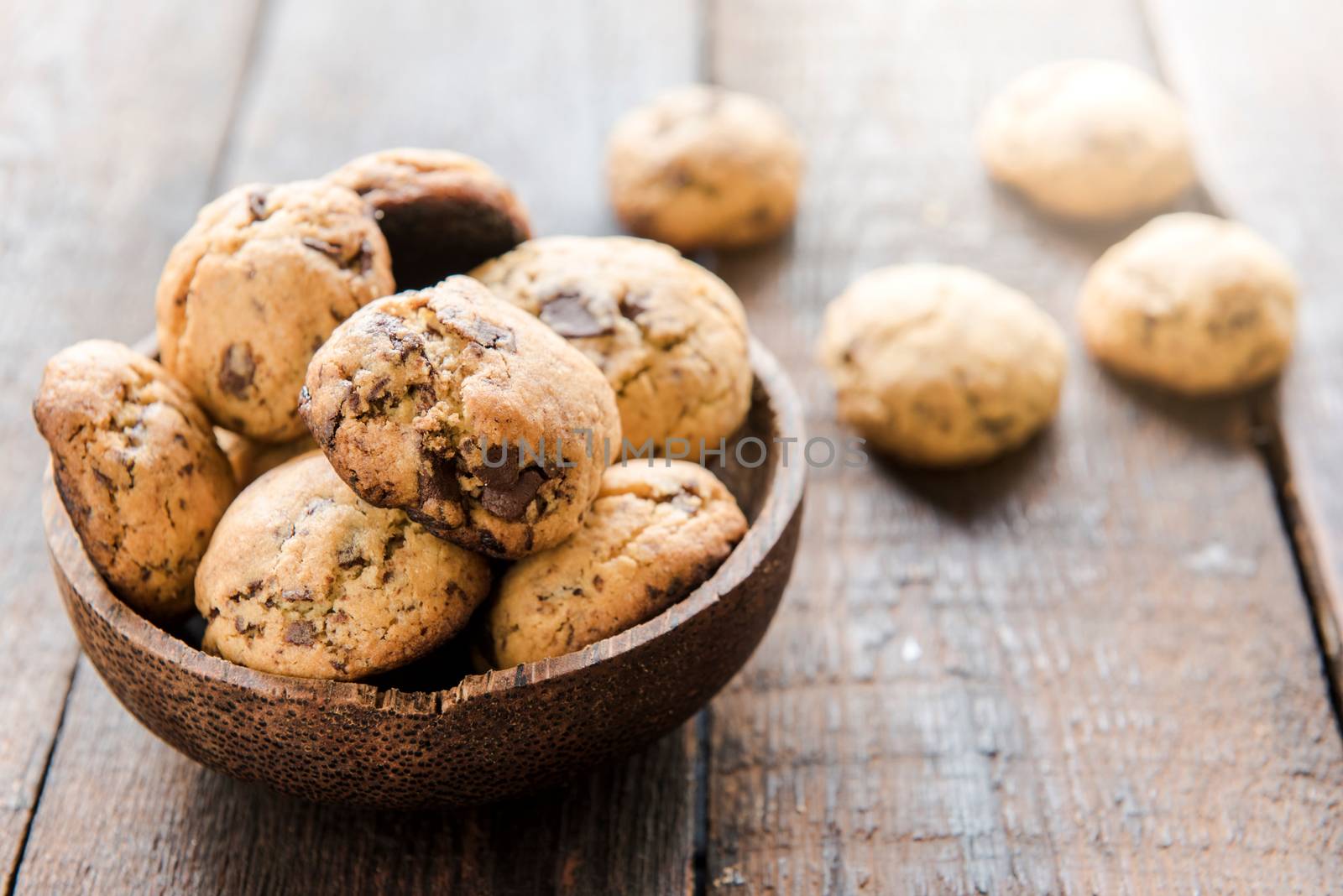 Mini chocolate chip cookies by badmanproduction