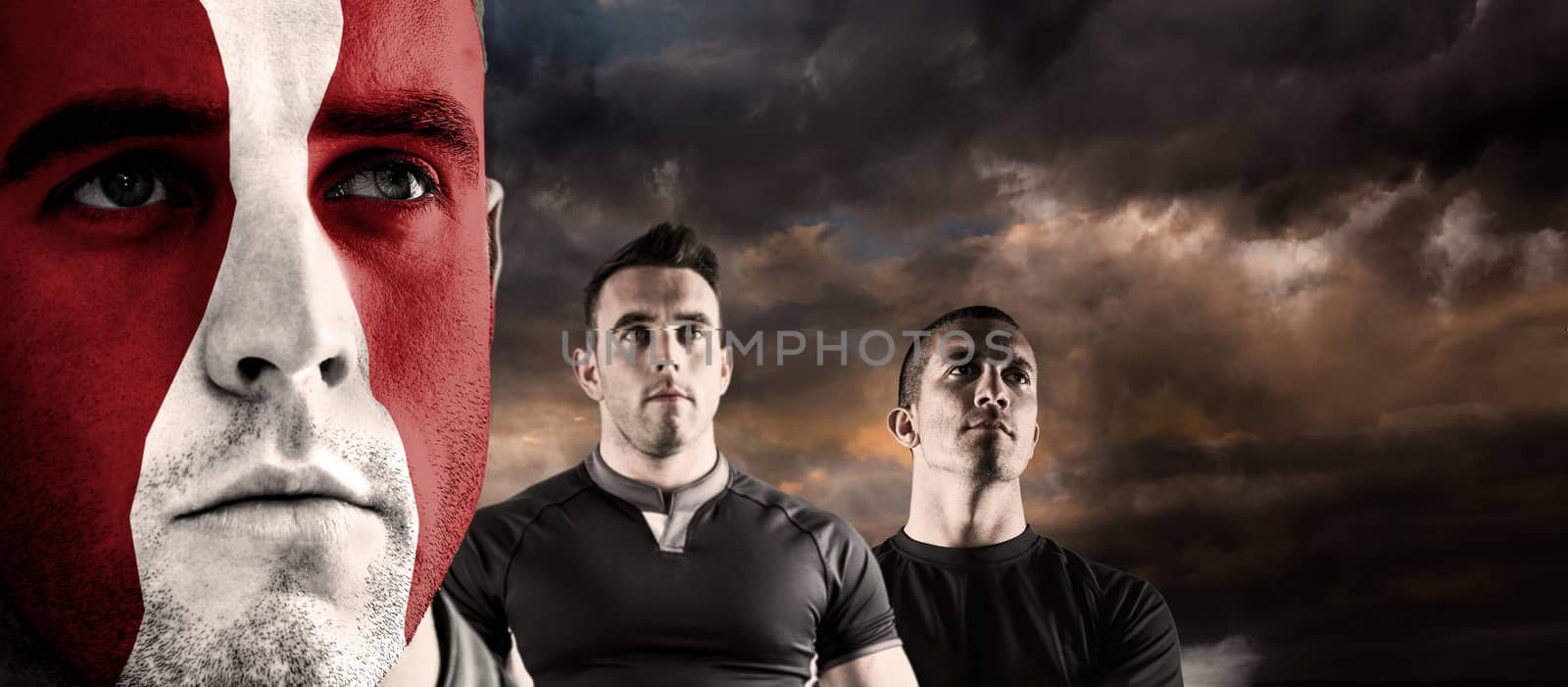 Composite image of georgia rugby player by Wavebreakmedia
