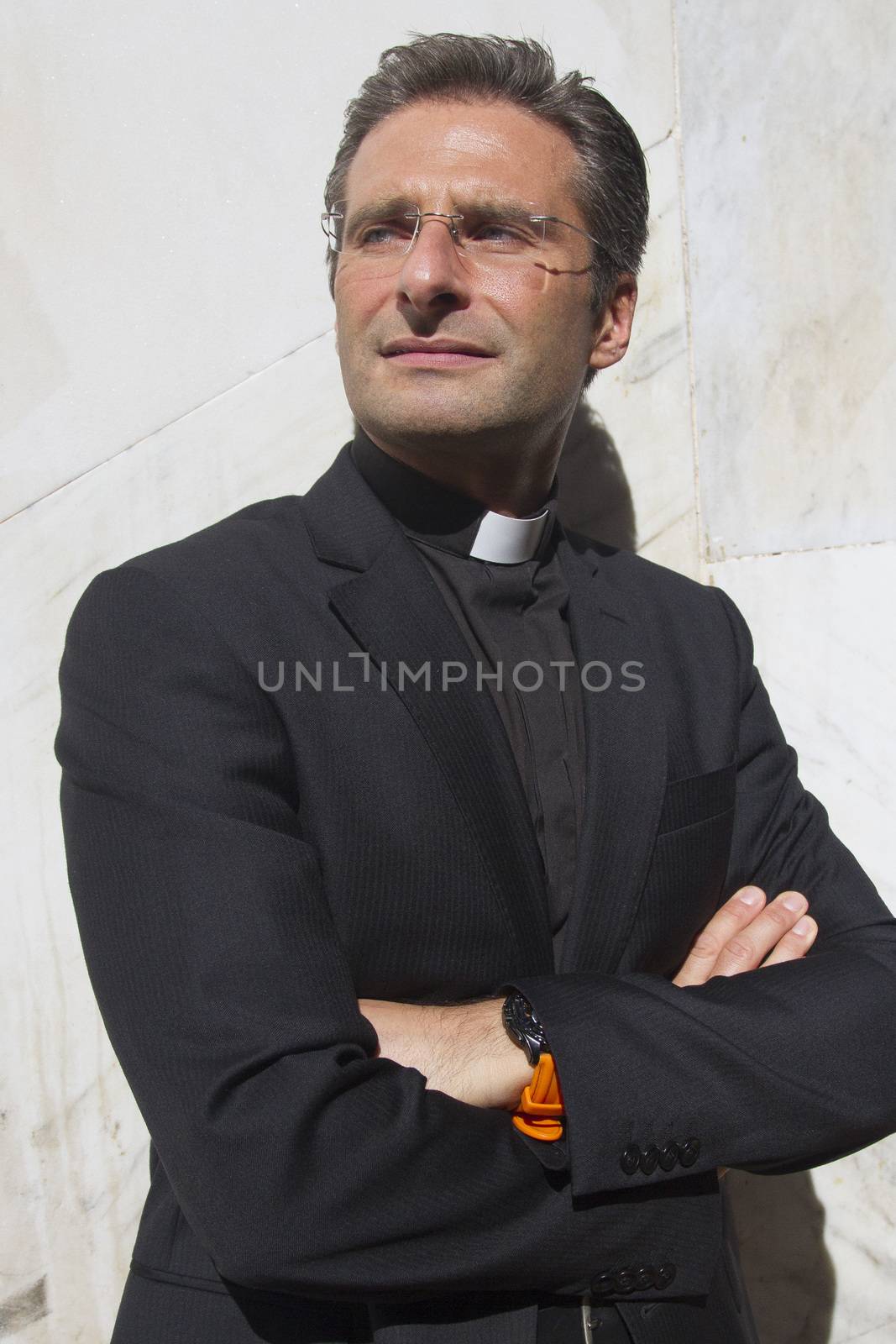 SPAIN, Barcelona: The gay Polish priest Krzysztof Charamsa is photographed on October 7, 2015, three days after being expelled from the Vatican. 	He urged the Pope to remember for the next Synod that all families are represented, without exclusions. In a series of interviews given in Barcelona, he argues, Homosexuals are not enemies of the family... we are good people. 