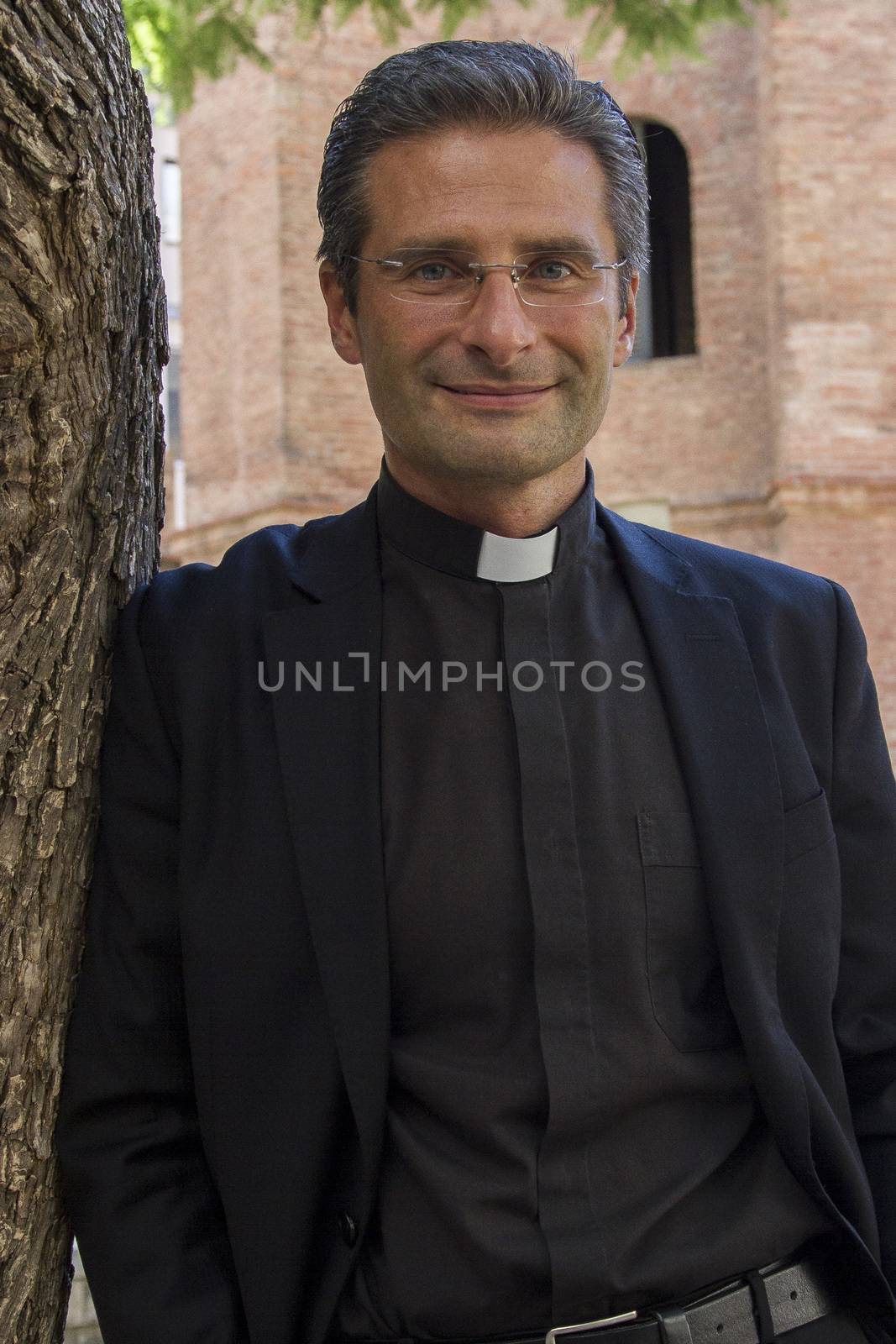 SPAIN, Barcelona: The gay Polish priest Krzysztof Charamsa is photographed on October 7, 2015, three days after being expelled from the Vatican. 	He urged the Pope to remember for the next Synod that all families are represented, without exclusions. In a series of interviews given in Barcelona, he argues, Homosexuals are not enemies of the family... we are good people. 