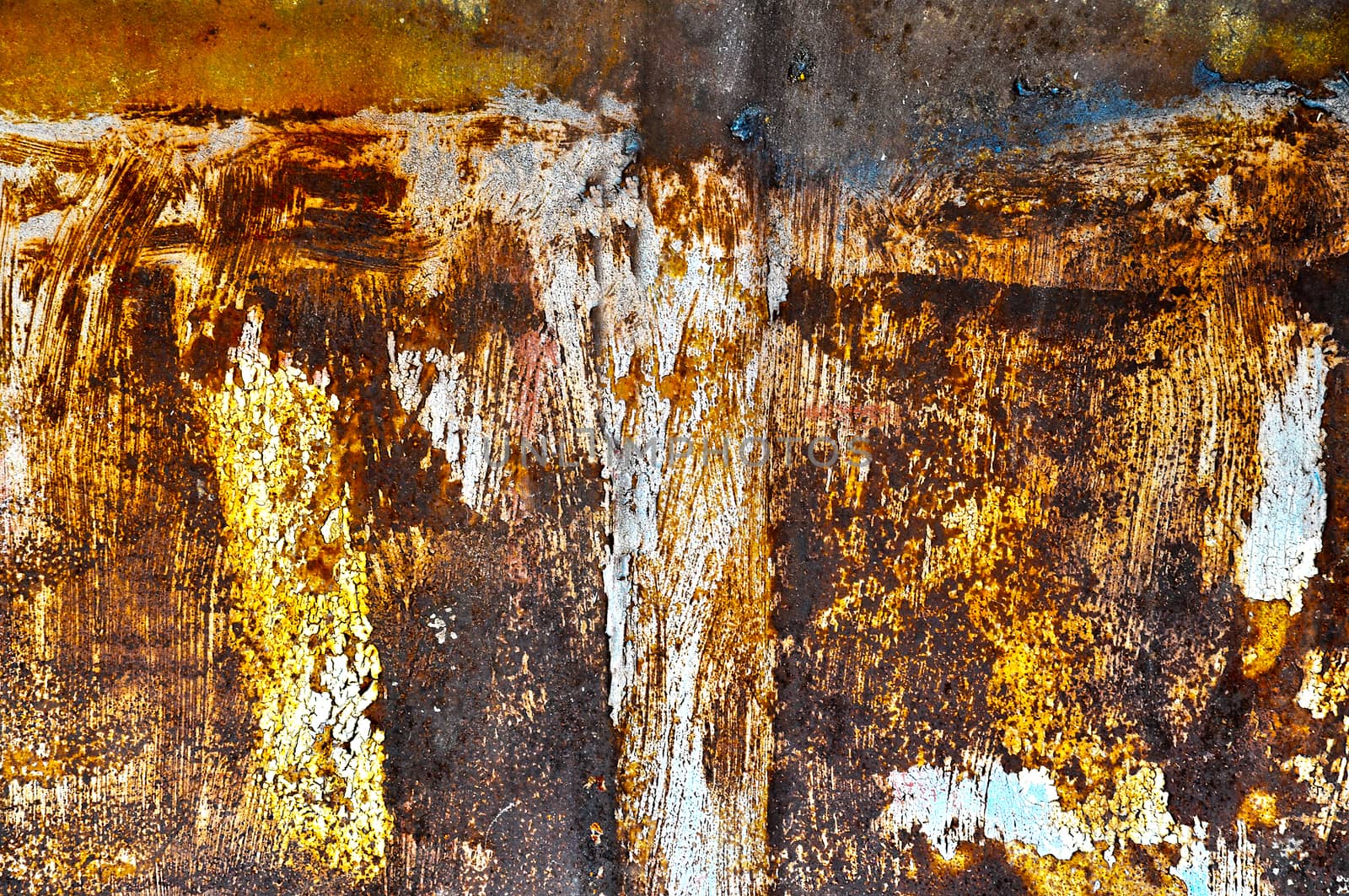 Closeup of rusty metal as background