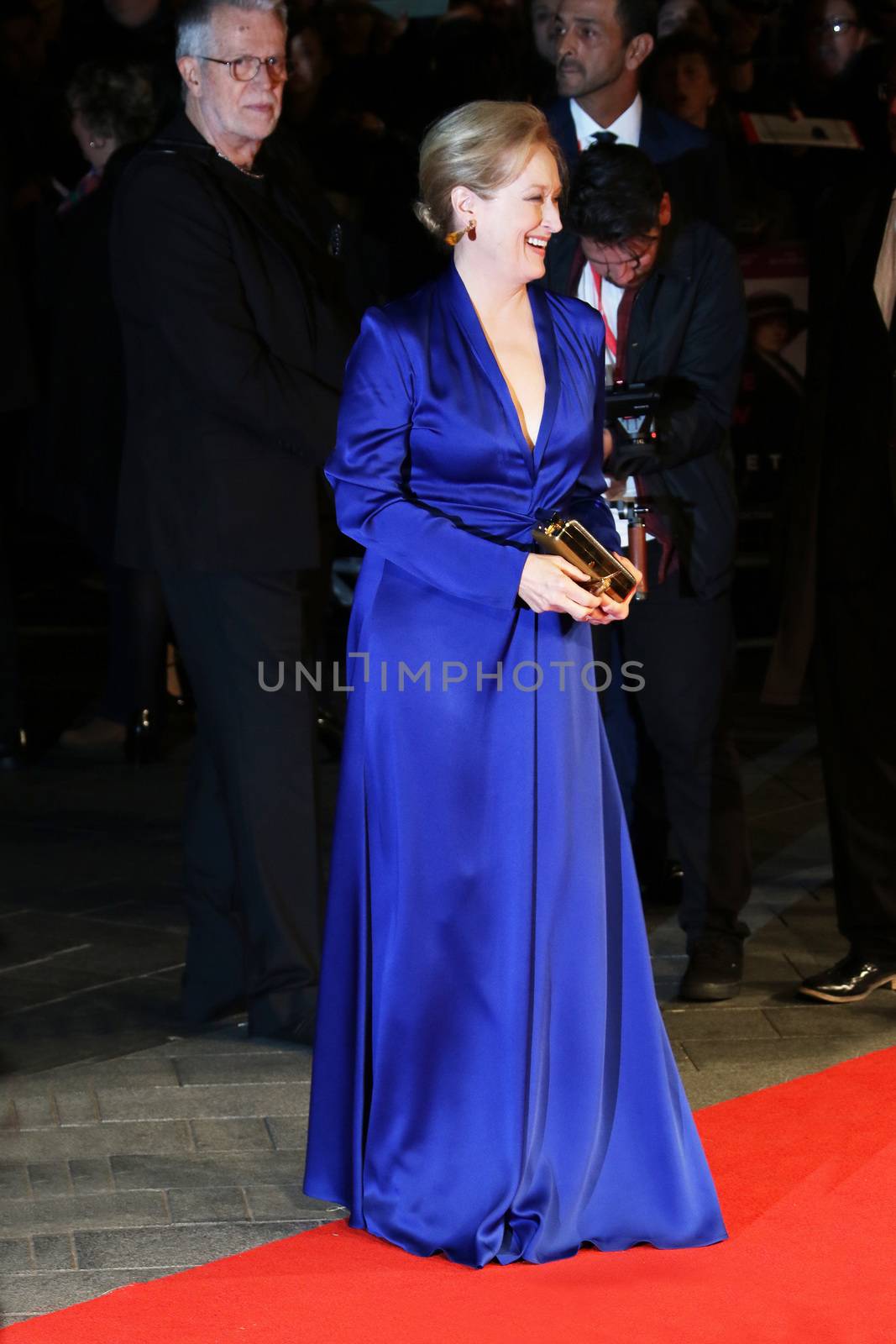 UNITED KINGDOM, London: Meryl Streep attends the screening of Suffragette on opening night of the BFI London Film Festival at London's Odeon Leicester Square on October 7, 2015. 