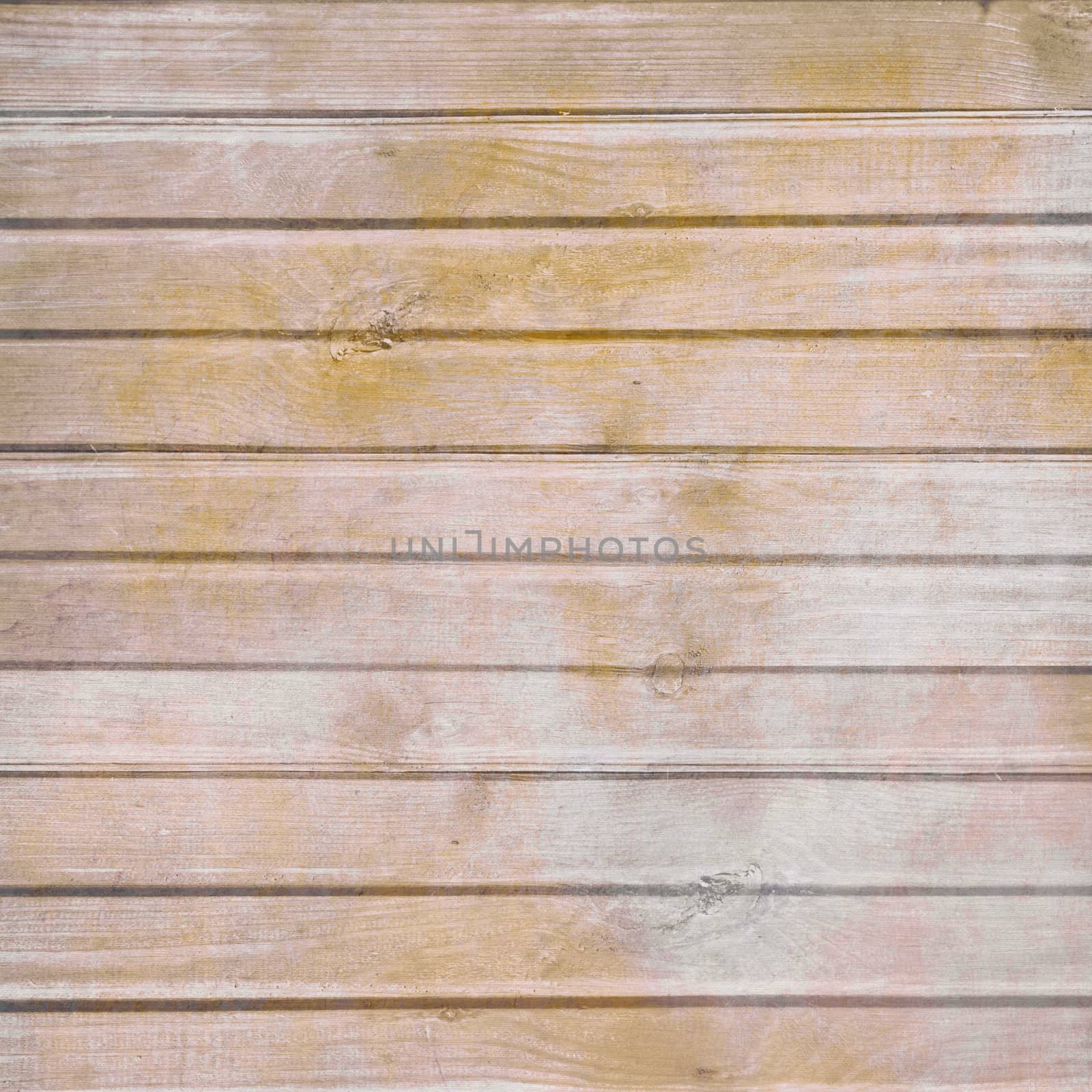 Wood plank autumn texture with yellow paint and grunge scratches