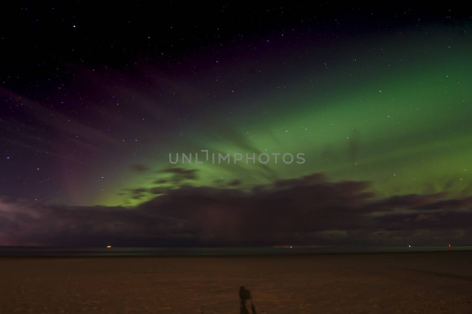 ESTONIA, Narva-Joesuu: Stunning aurora as seen from Narva-Joesuu, north-eastern Estonia, on the night of October 7, 2015. 