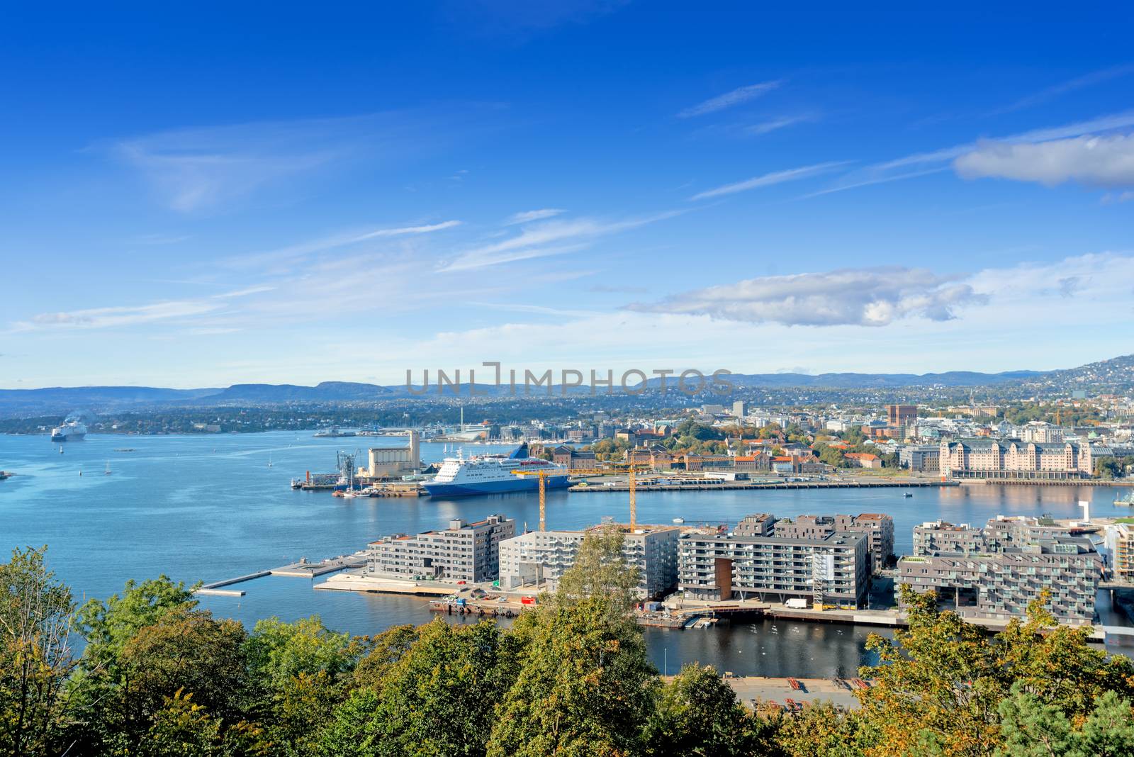 View of Oslo center, Norway