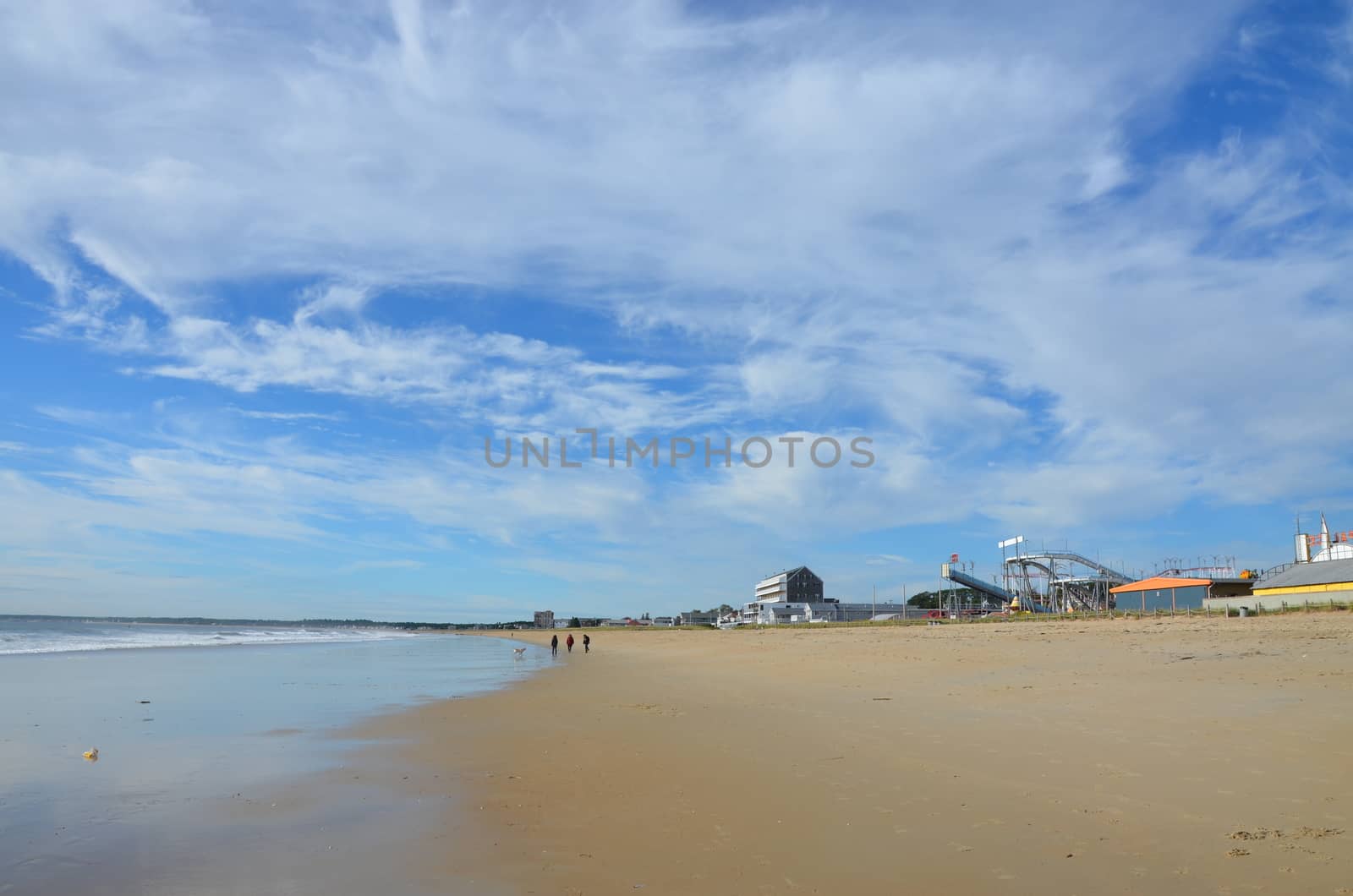 View of the beach in Old Orchard in Maine