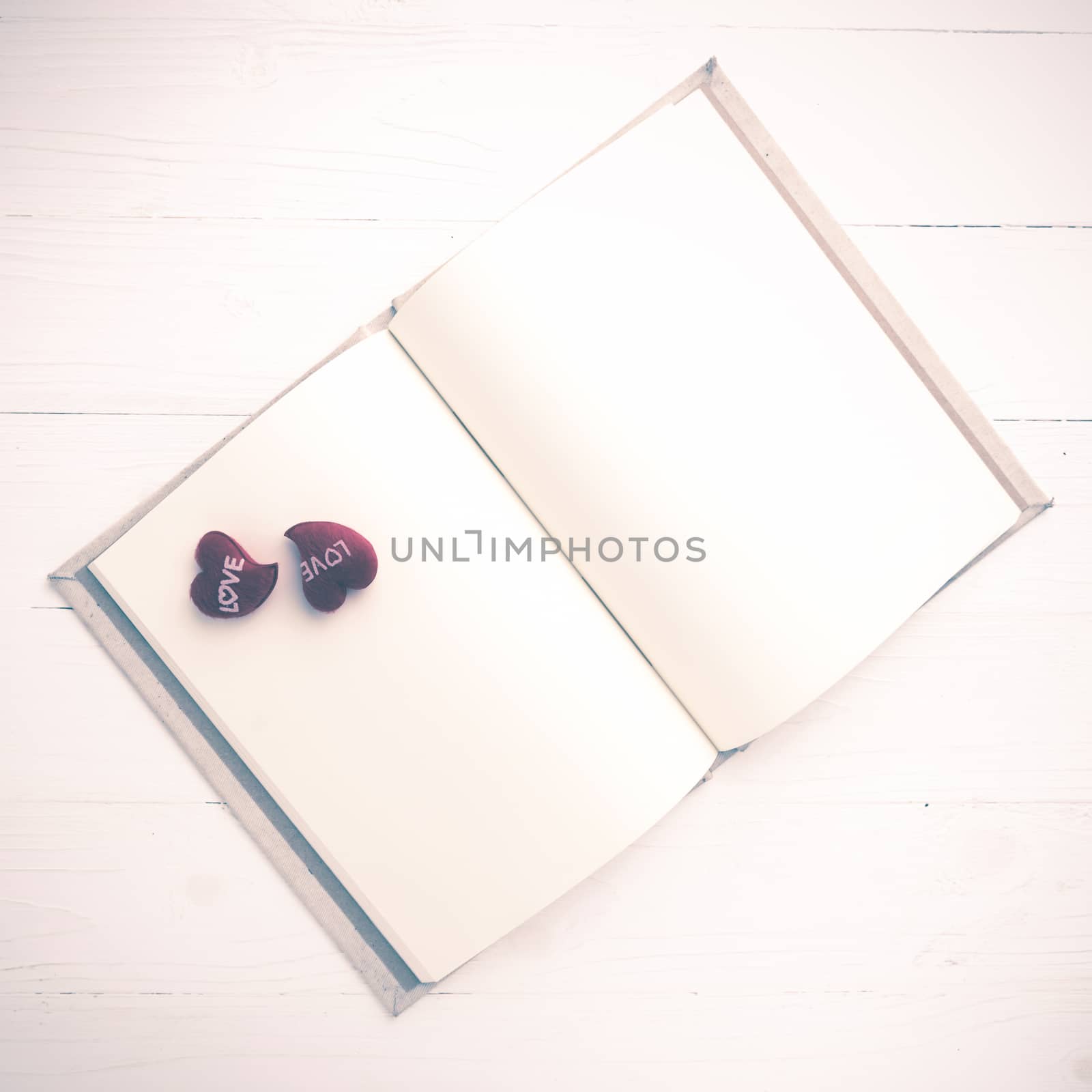 heart on notebook vintage style by ammza12