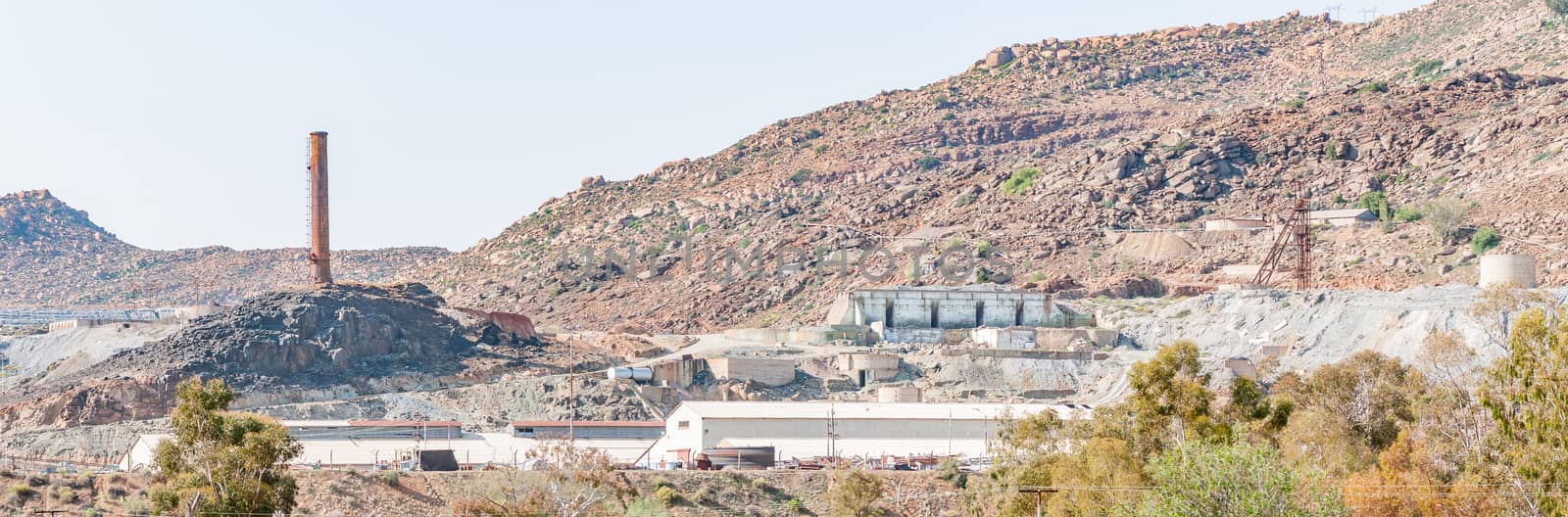 NABABEEP, SOUTH AFRICA - AUGUST 17, 2015: The copper mine in Nababeep, a small mining town in the Northern Cape Namaqualand. Mining began in the 1850s