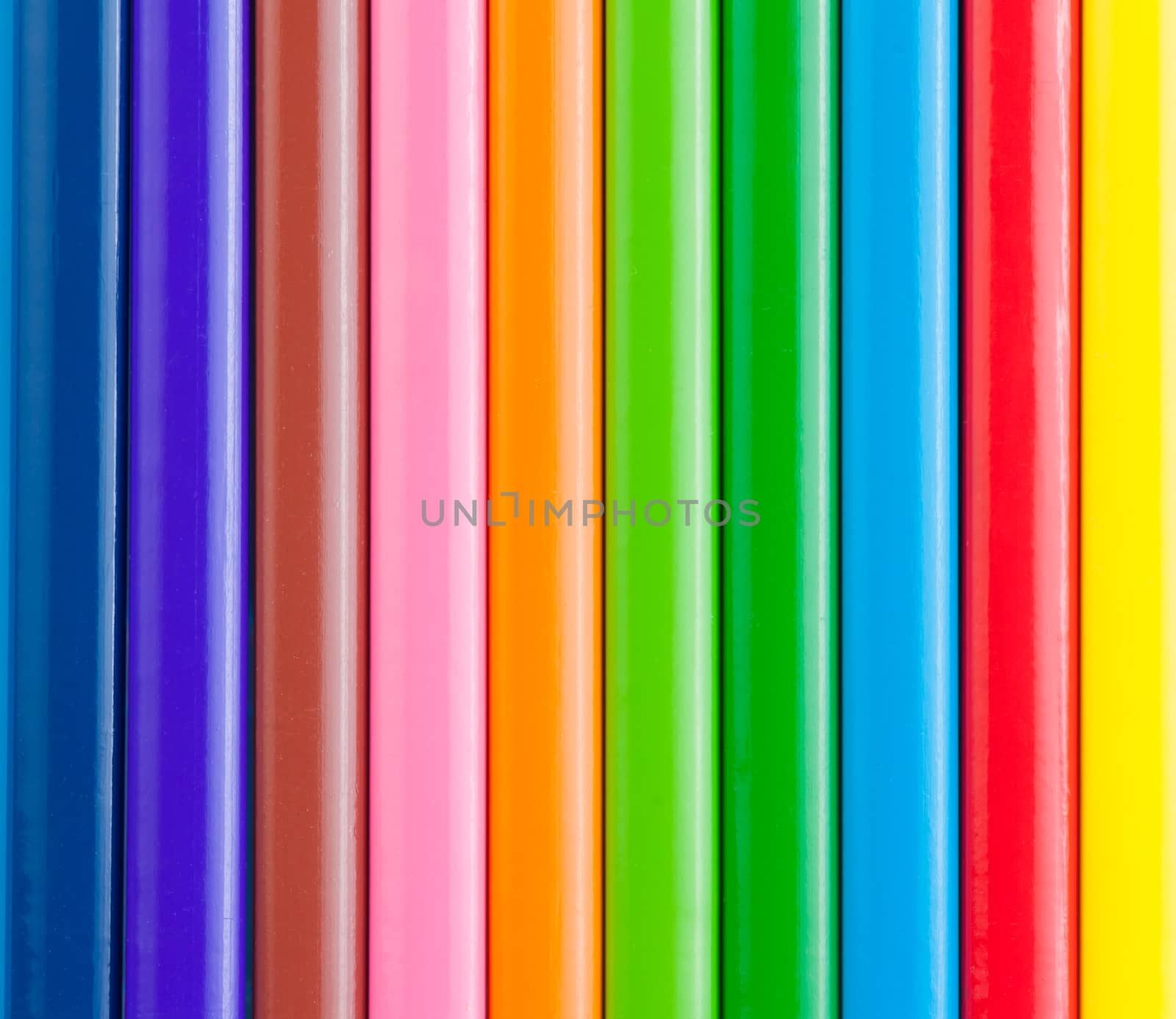 close-up of colorful pencils for background or texture, extreme close-up