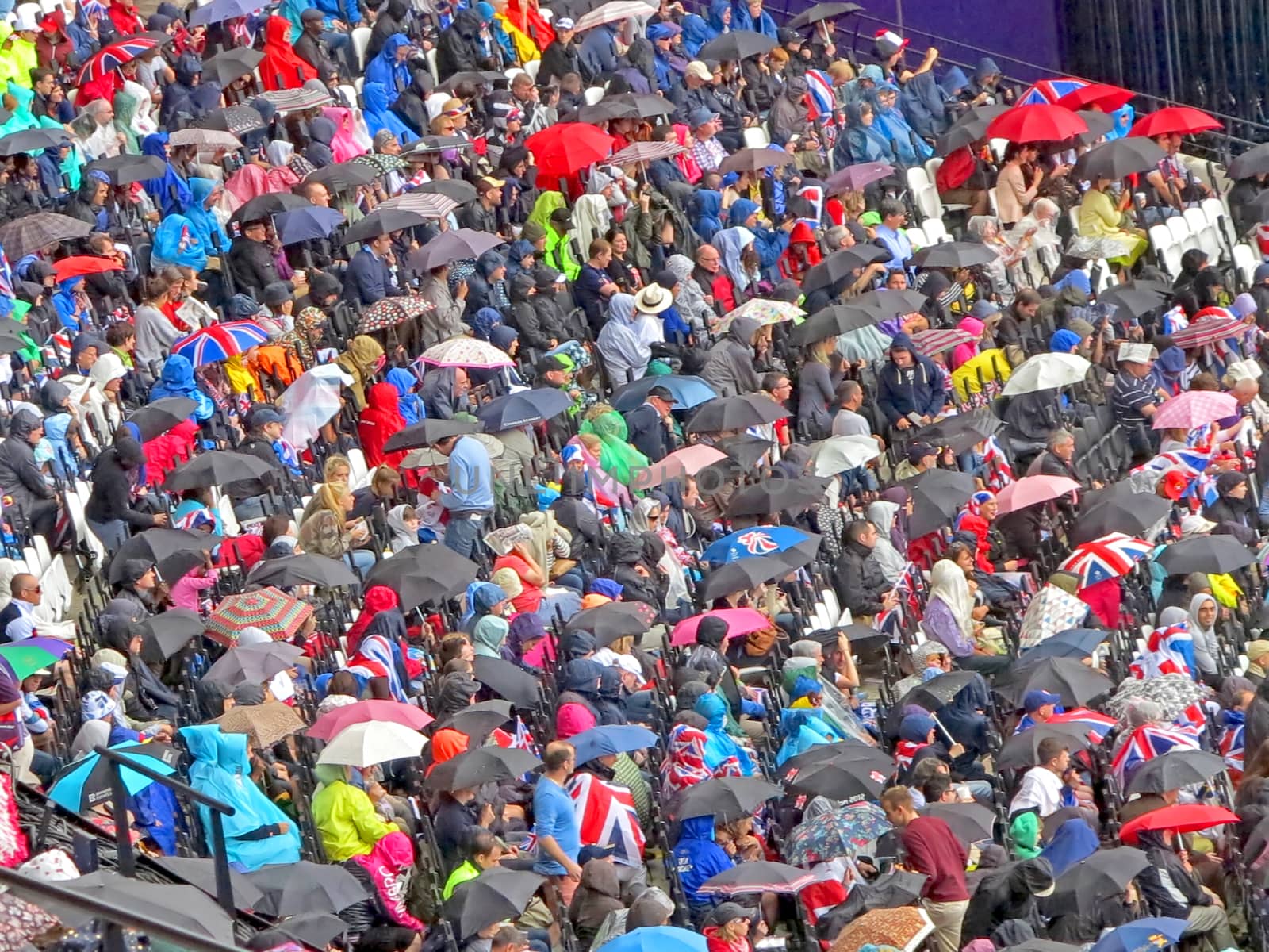 Umbrella Crowd by quackersnaps