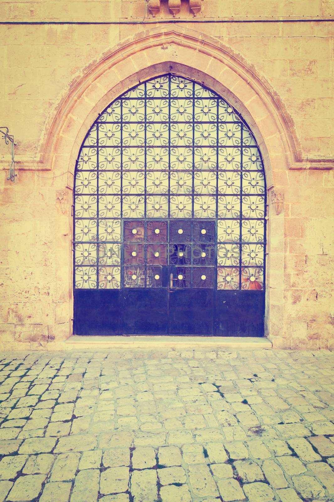 Gate in Armenian Quarter of Jerusalem, Instagram Effect