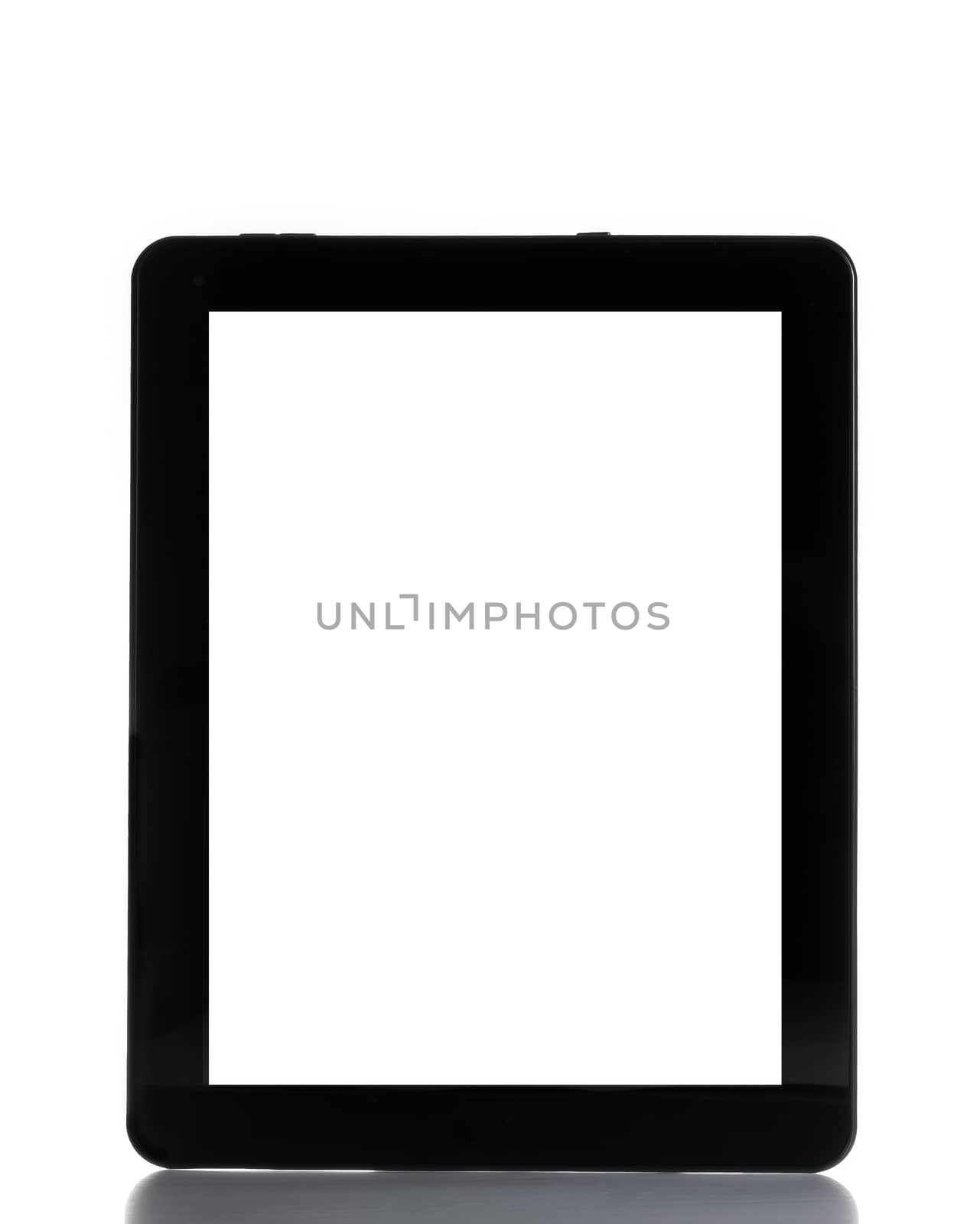 digital tablet pc isolated on white background with space for text