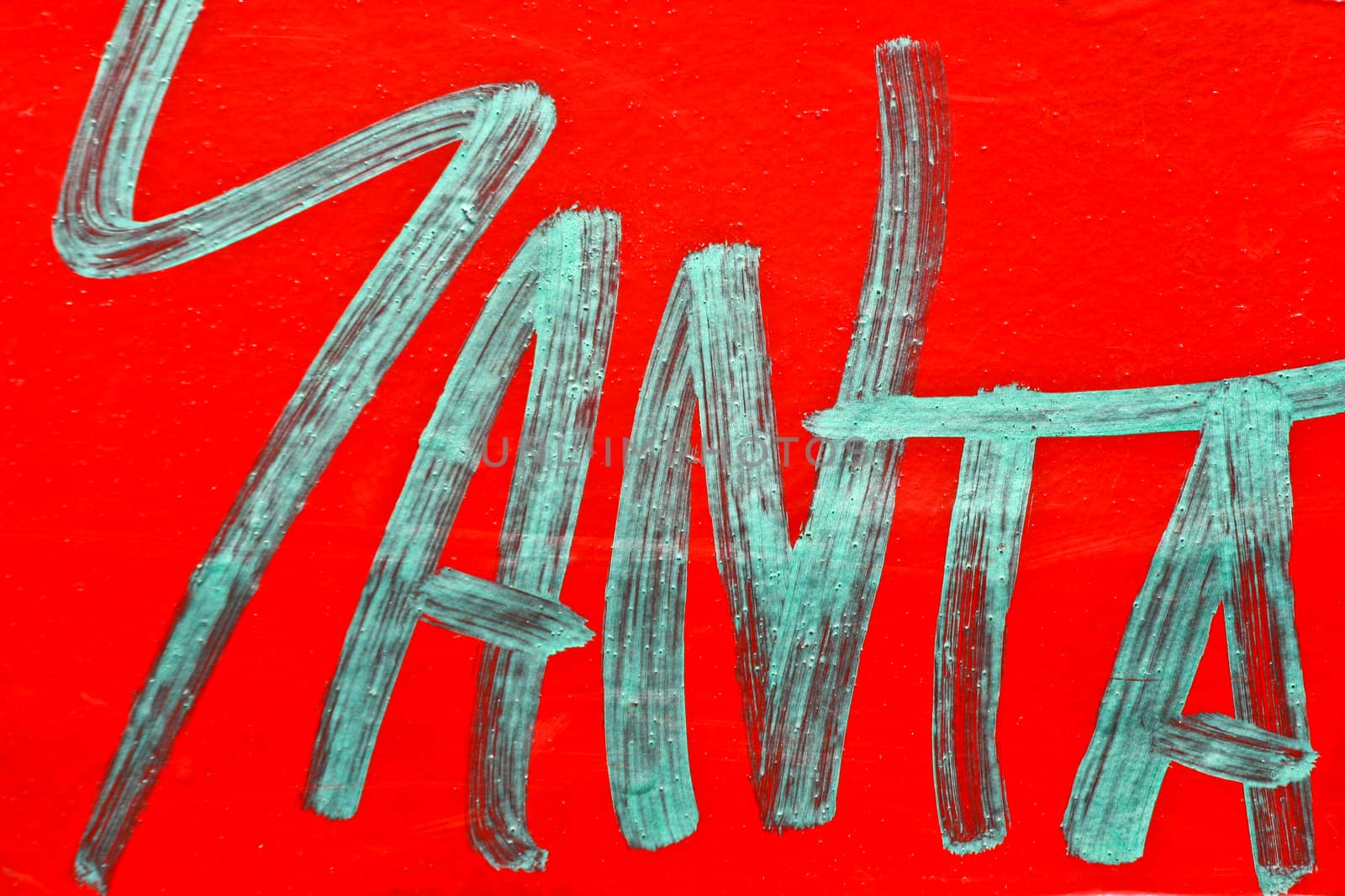 Graffitis on a red background in denmark