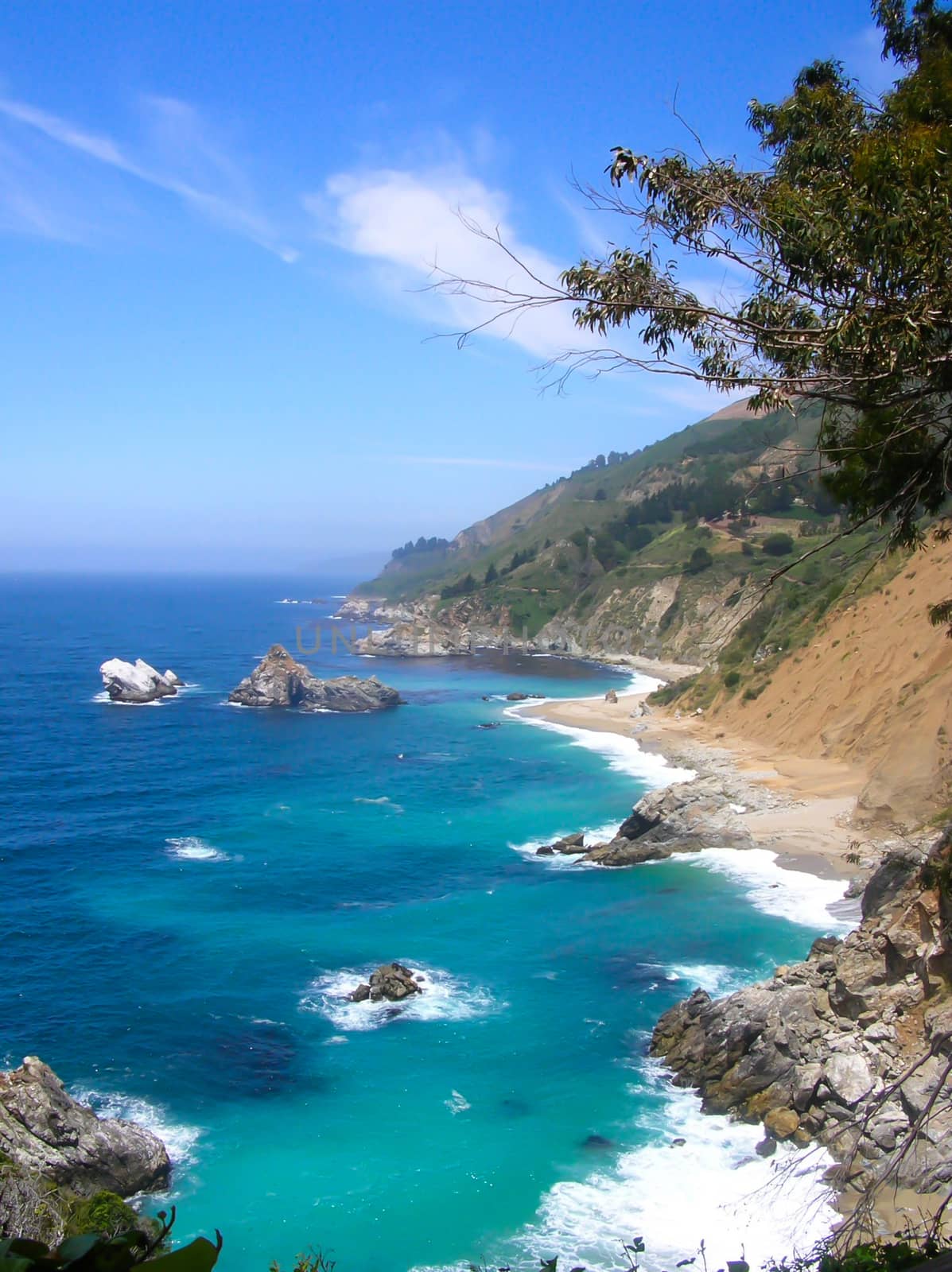 Pacific Coast cliff  by Isaac74