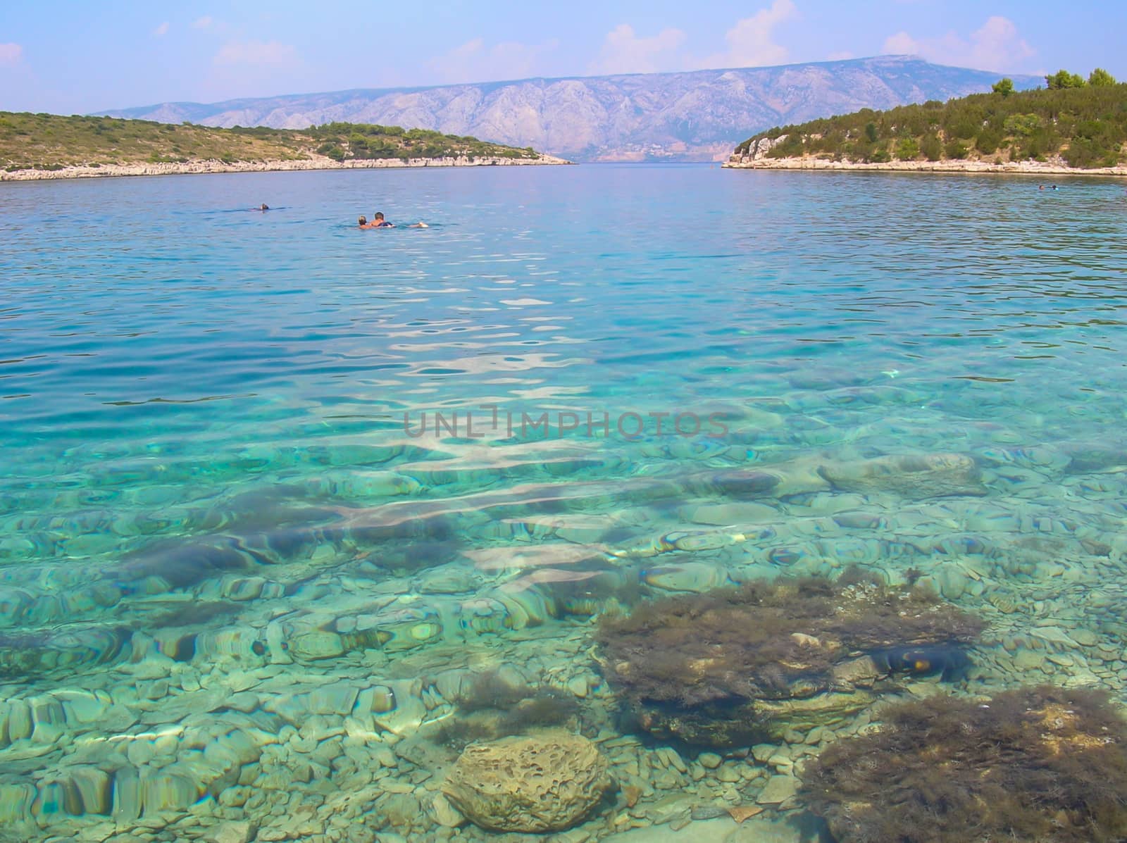 transparent sea in Croatia