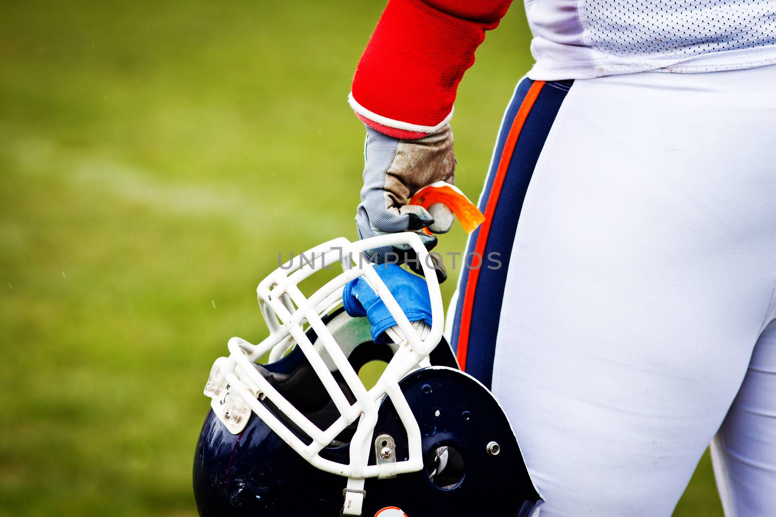 american football on stadium by melis