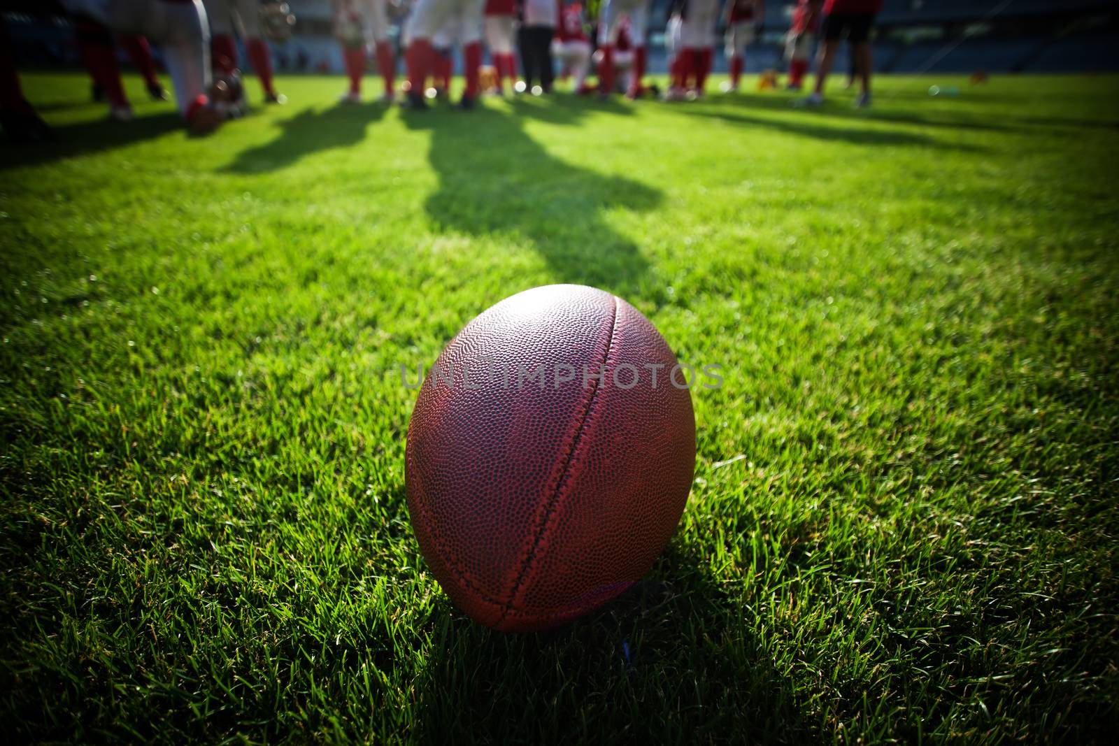 american football on stadium