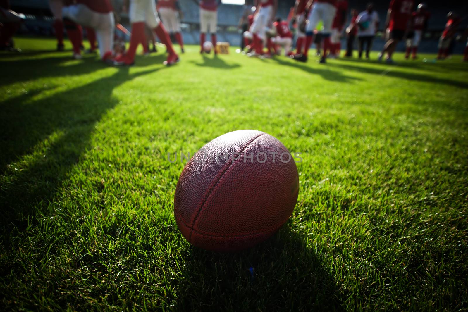 american football on stadium