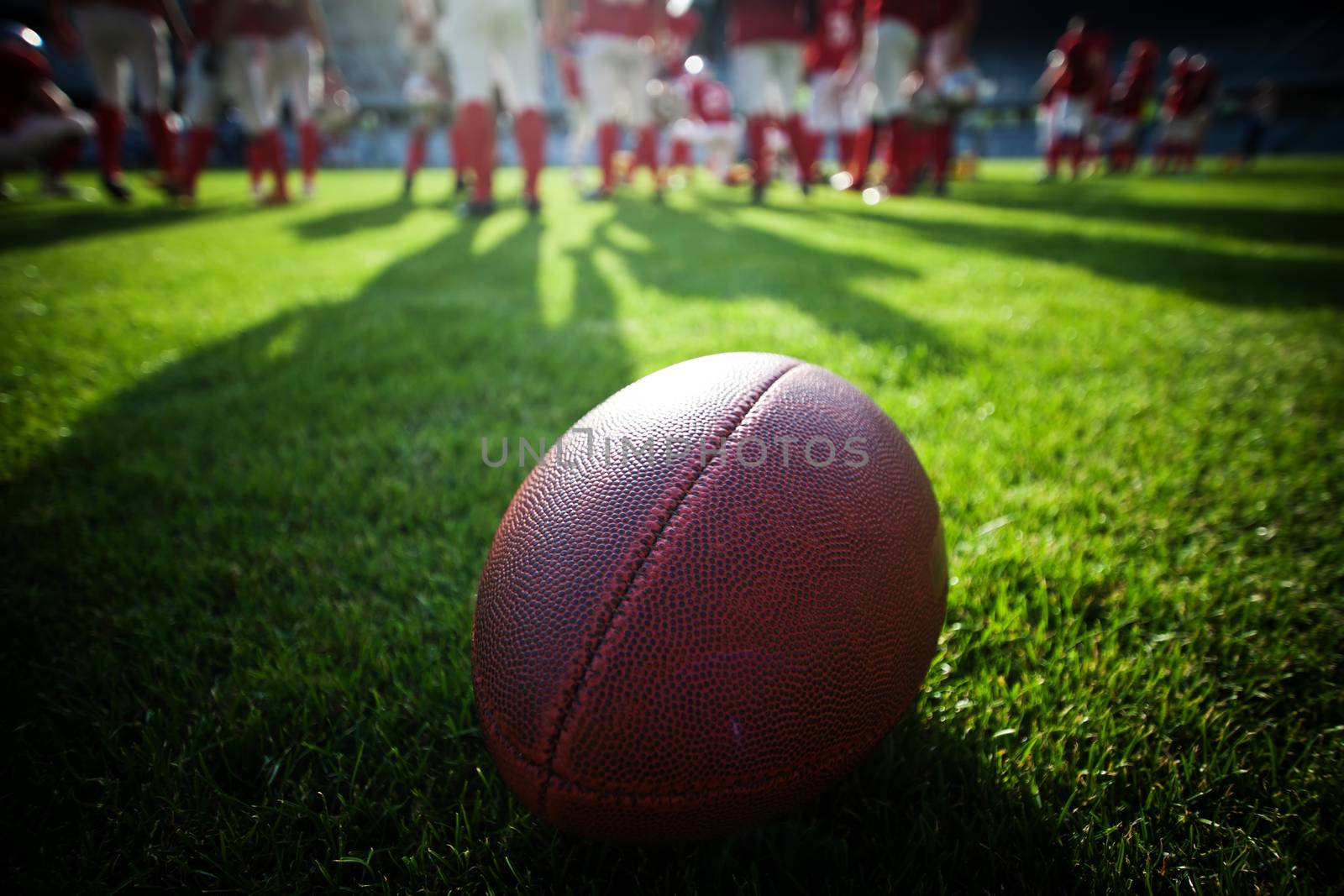 american football on stadium