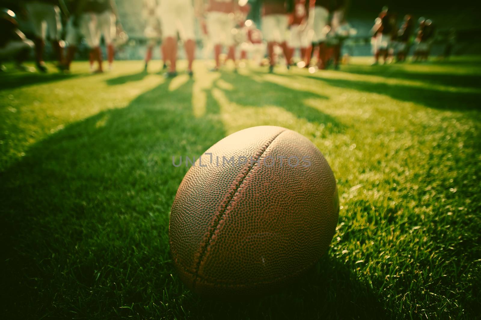 american football on stadium