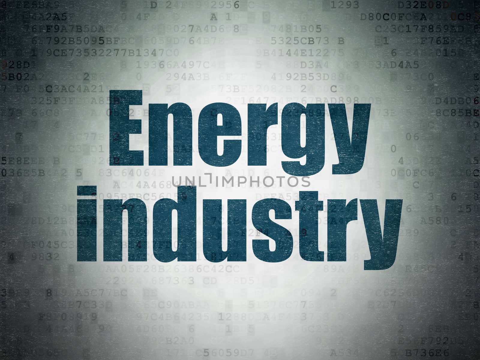 Manufacuring concept: Energy Industry on Digital Paper background by maxkabakov