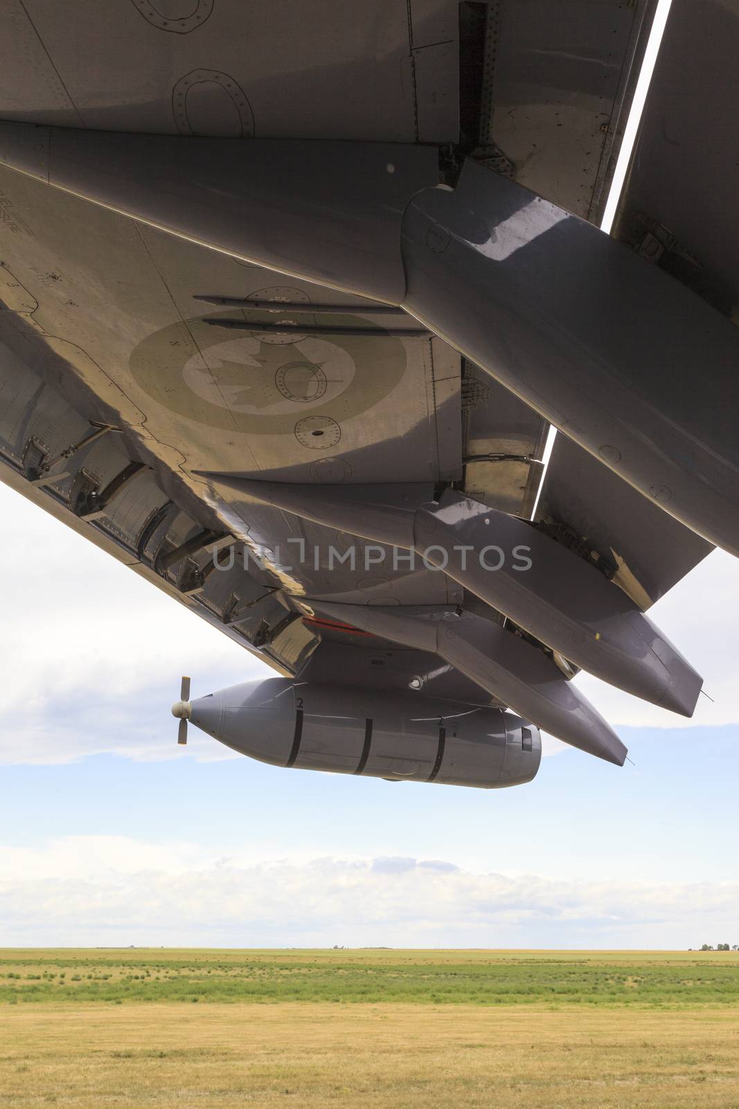 LETHBRIDGE CANADA 25 JUN 2015: International Air Show and Open House for Canadian, USA and British  current and historical military and civilian aircrafts. There were also numerous flights as well.