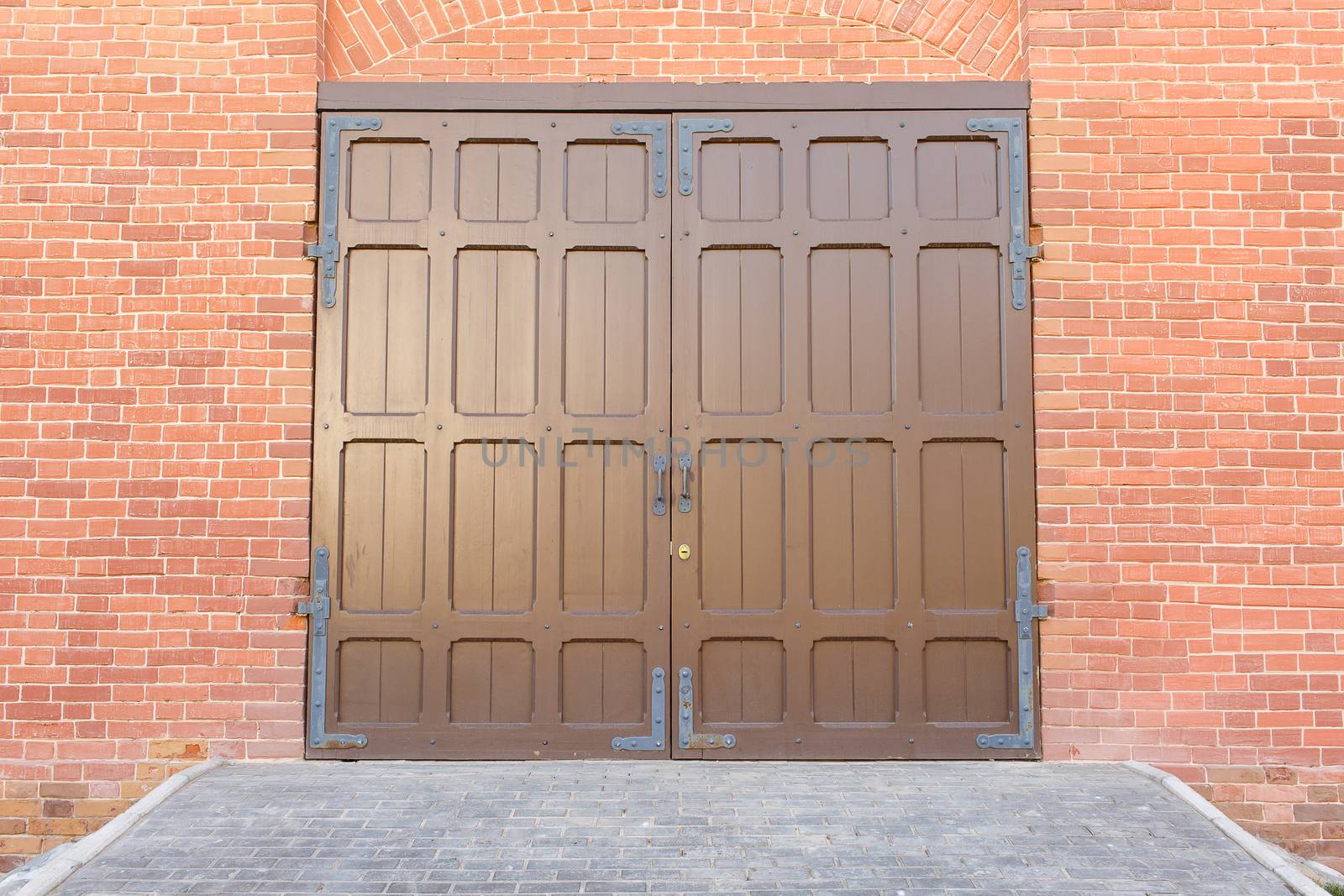 Photo beautiful old doors made of iron