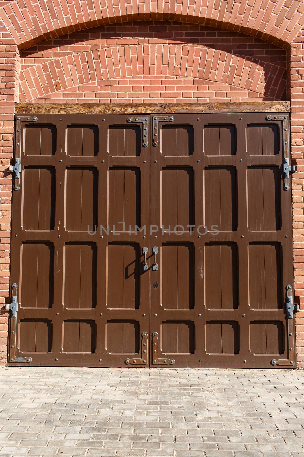 Photo beautiful old doors made of iron