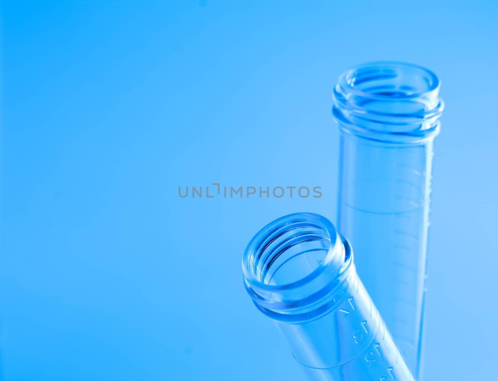 detail of the test tubes in laboratory  by donfiore