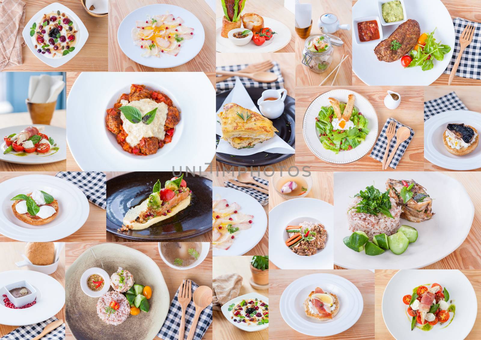 A collection of fusion food