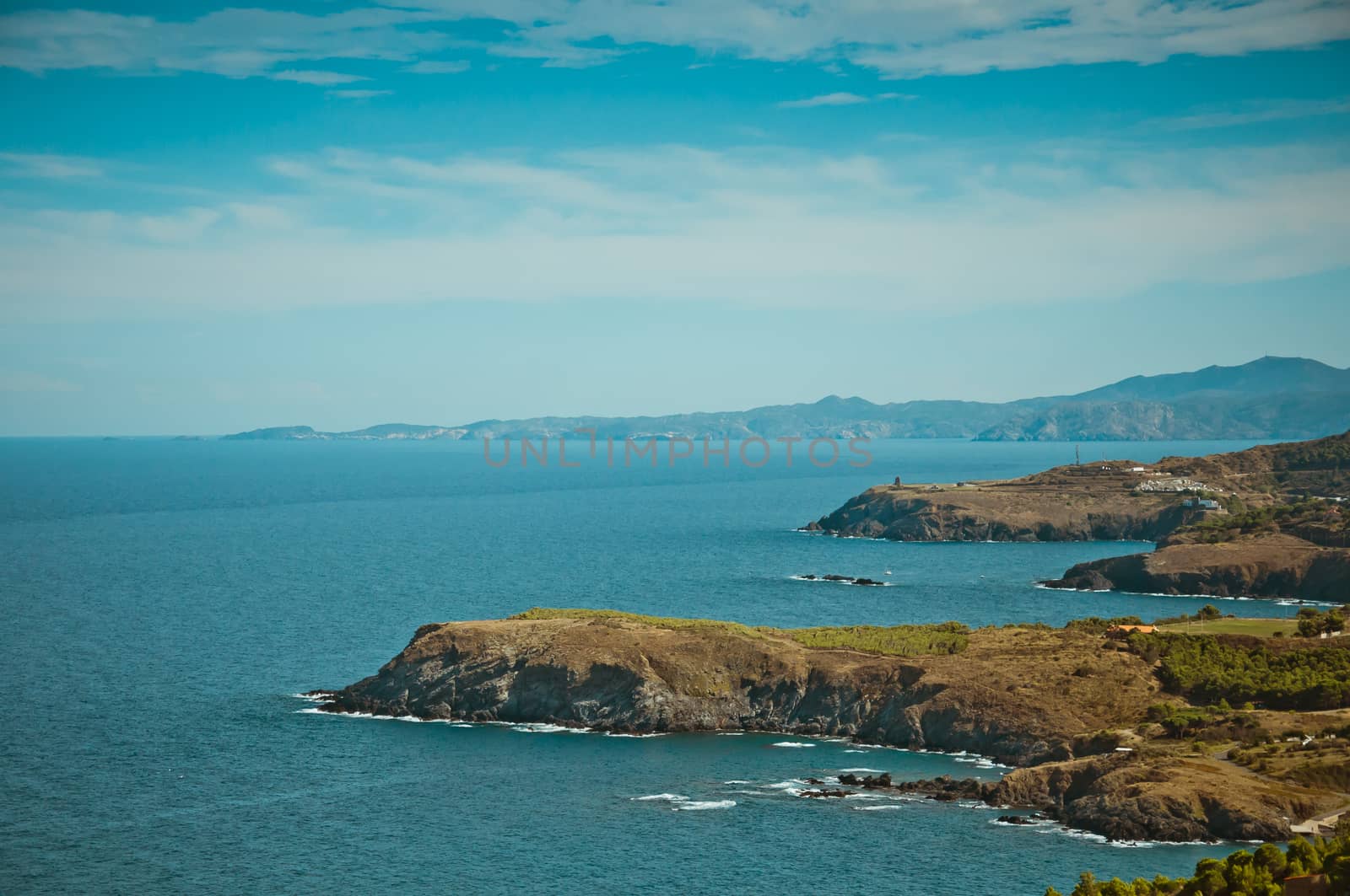 Sea, sky, travel, holidays, blue, relaxation, france, south