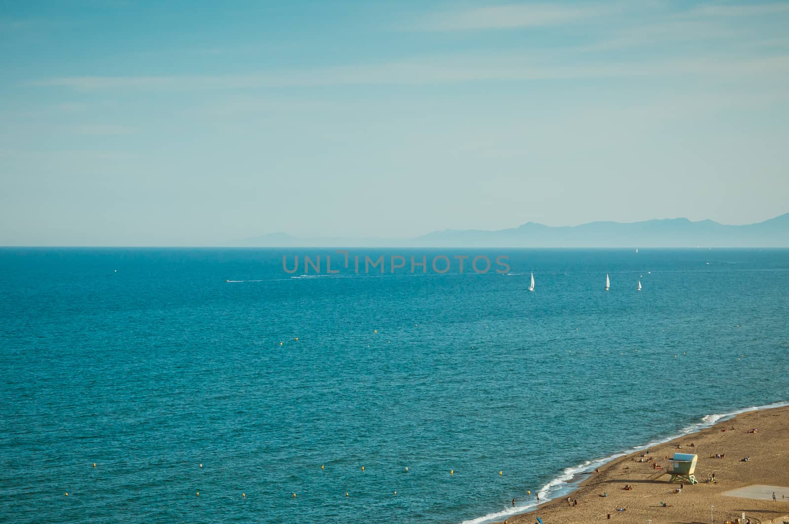 Sea, sky, travel, holidays, blue, relaxation, france, south