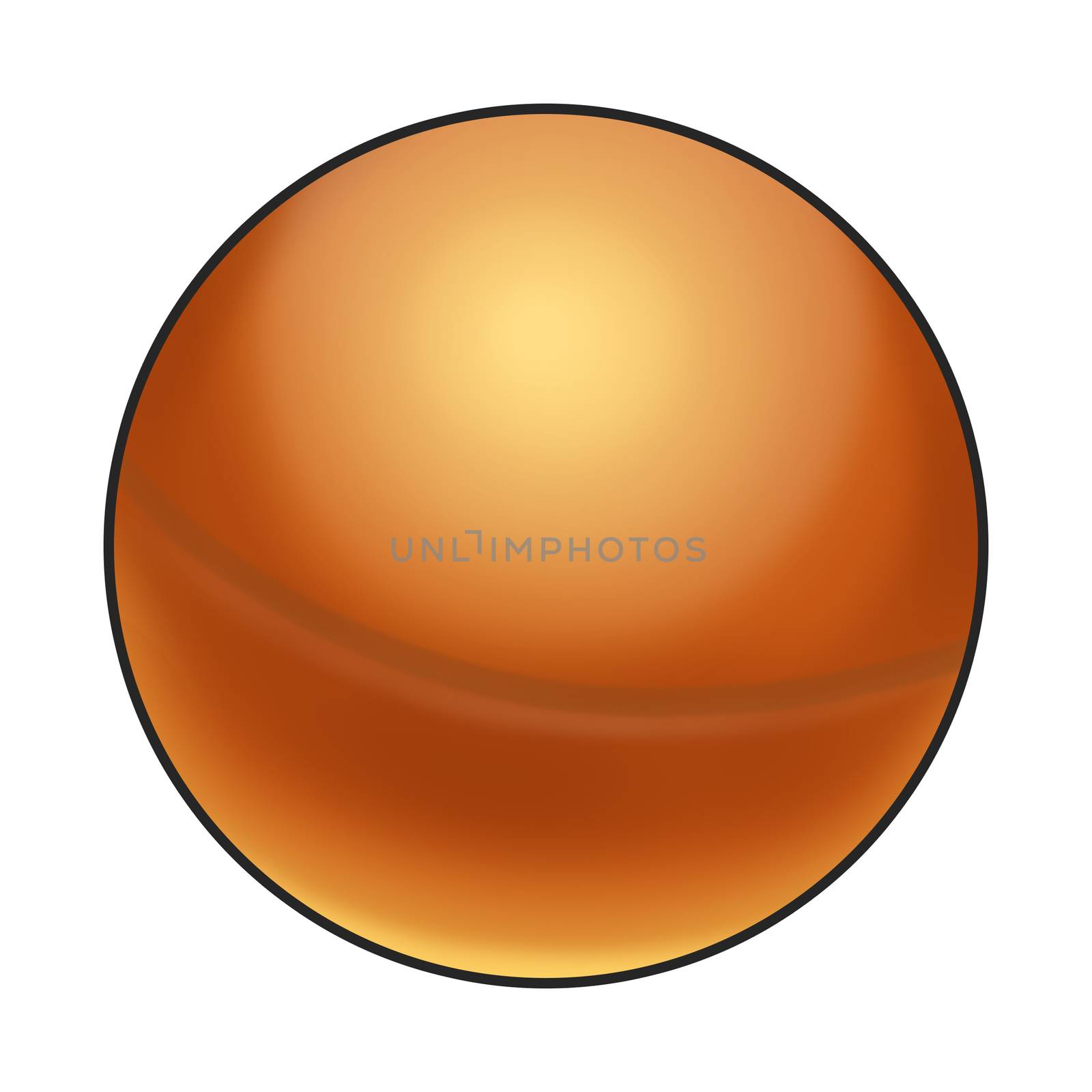 Illustration: Elements Set: Sport Ball: Ping Pong Ball. Fantastic Realistic Cartoon Life Style by NextMars