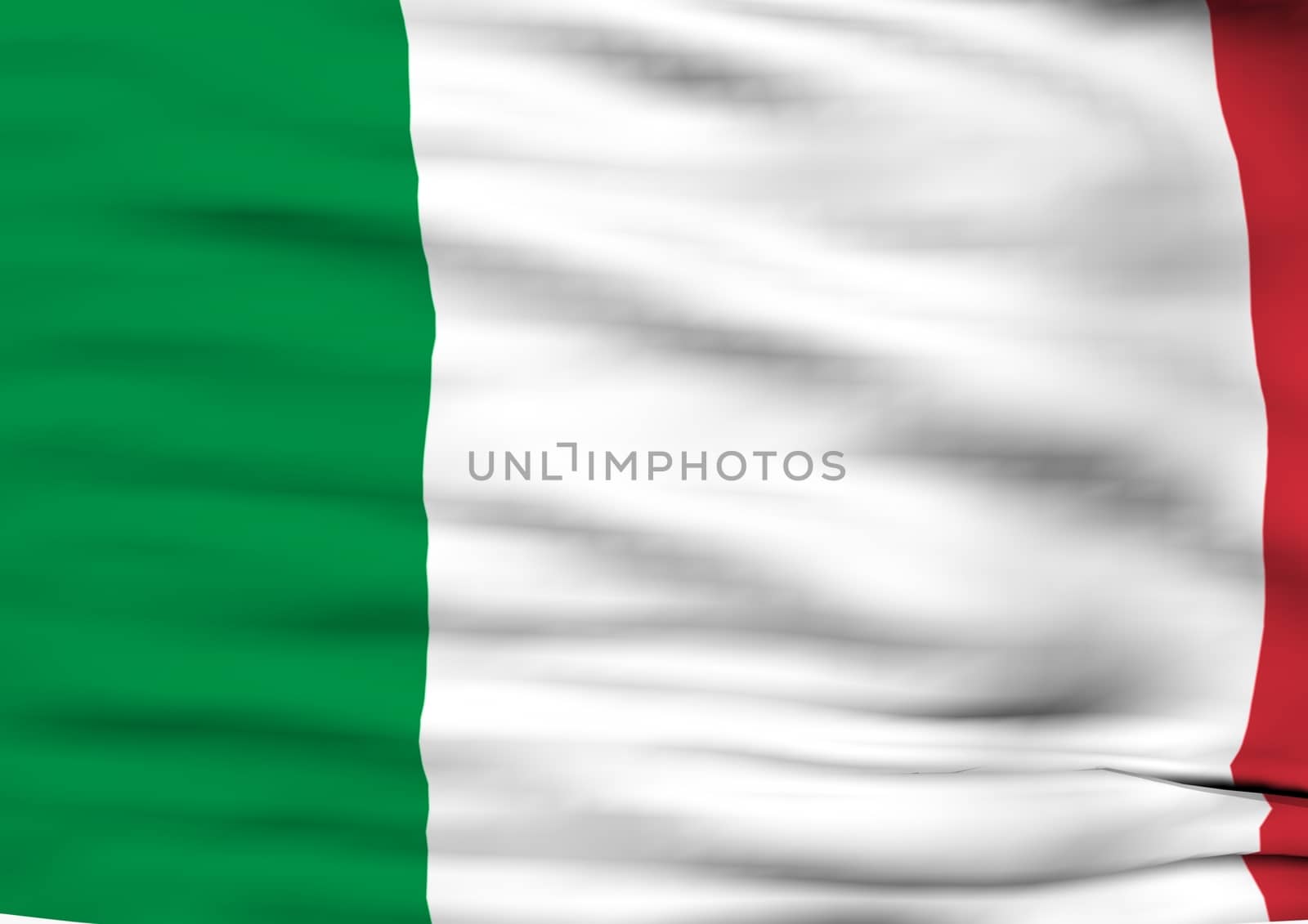 Image of a waving flag of Italy