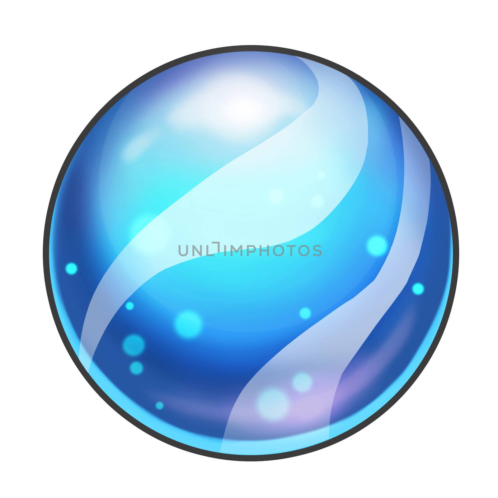 Illustration: Element Design: All Kinds of Marbles with Different Colors. Realistic Cartoon Life Style. Game Asset / UI Design.