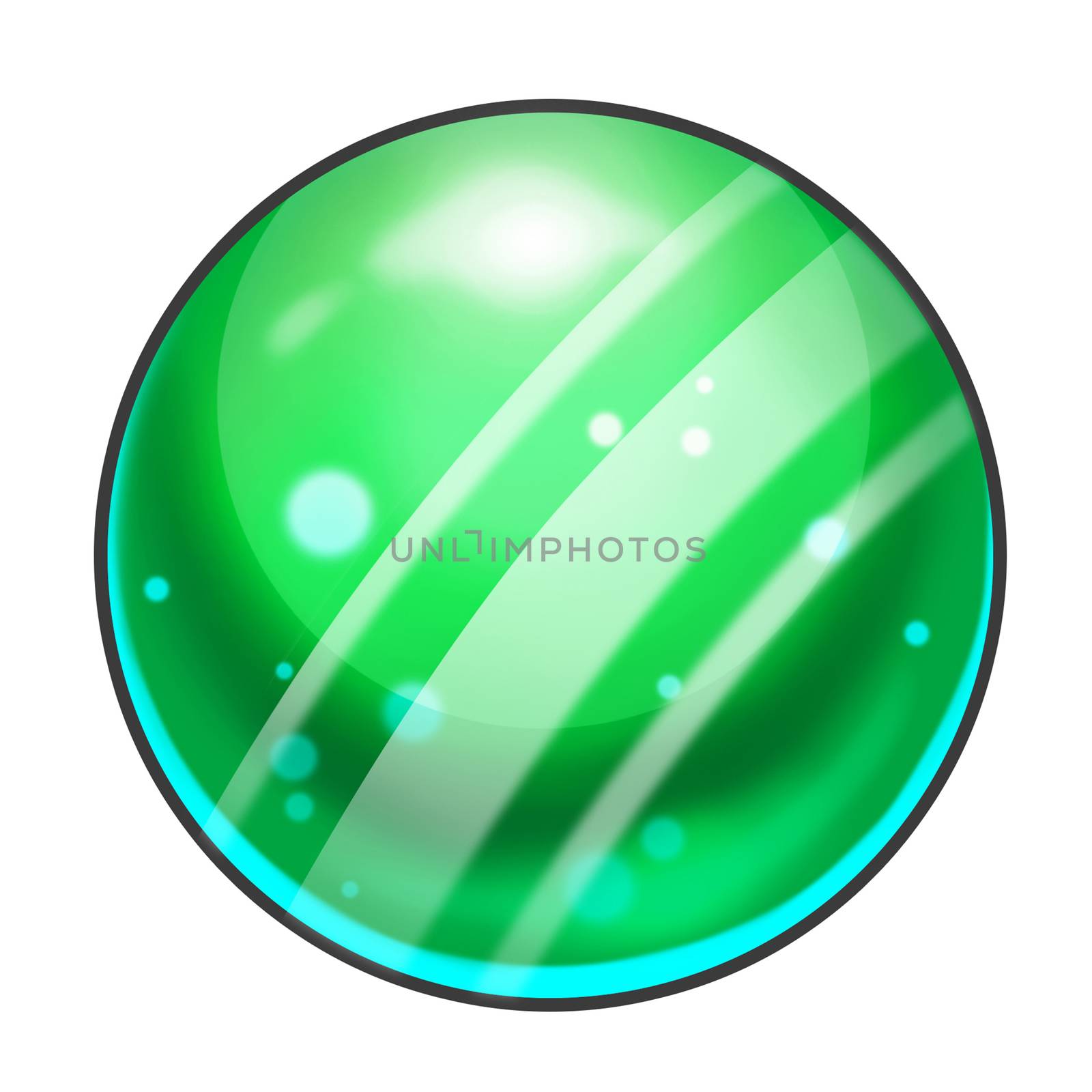 Illustration: Element Design: All Kinds of Marbles with Different Colors. Realistic Cartoon Life Style. Game Asset / UI Design.