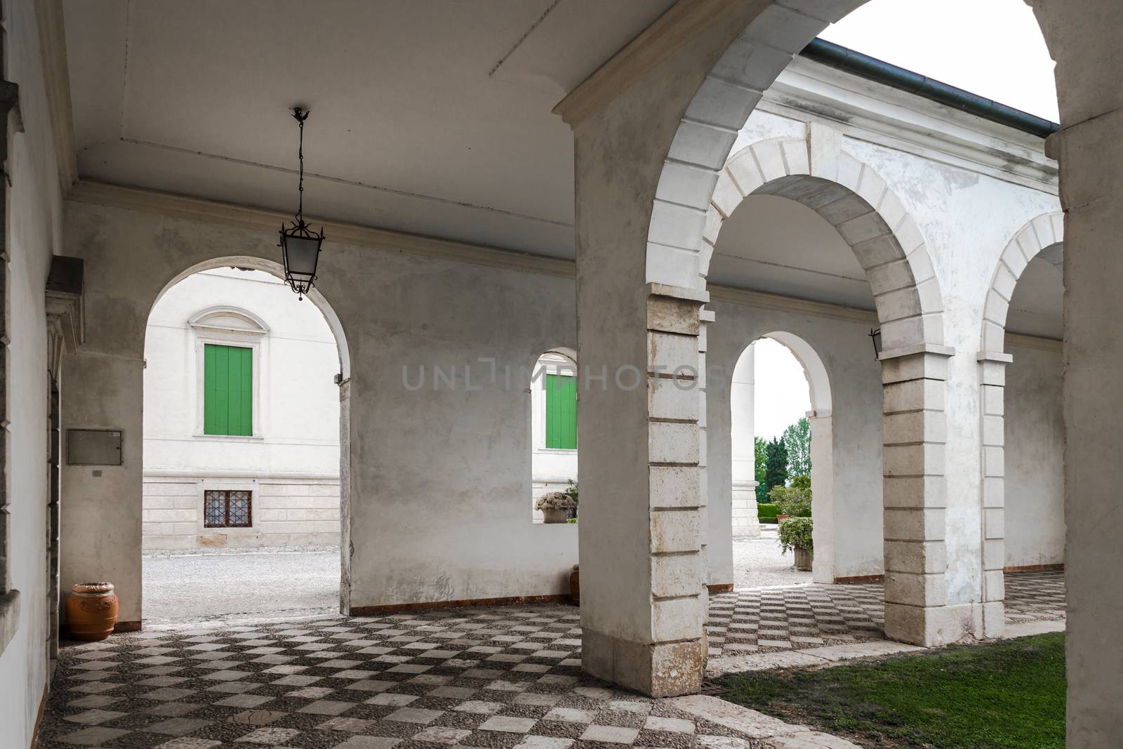 VICENZA, ITALY - MAY 13: Villa Cordellina Lombardi, built in 18th century on a design by architect Giorgio Massari on Wednesday, May 13, 2015.