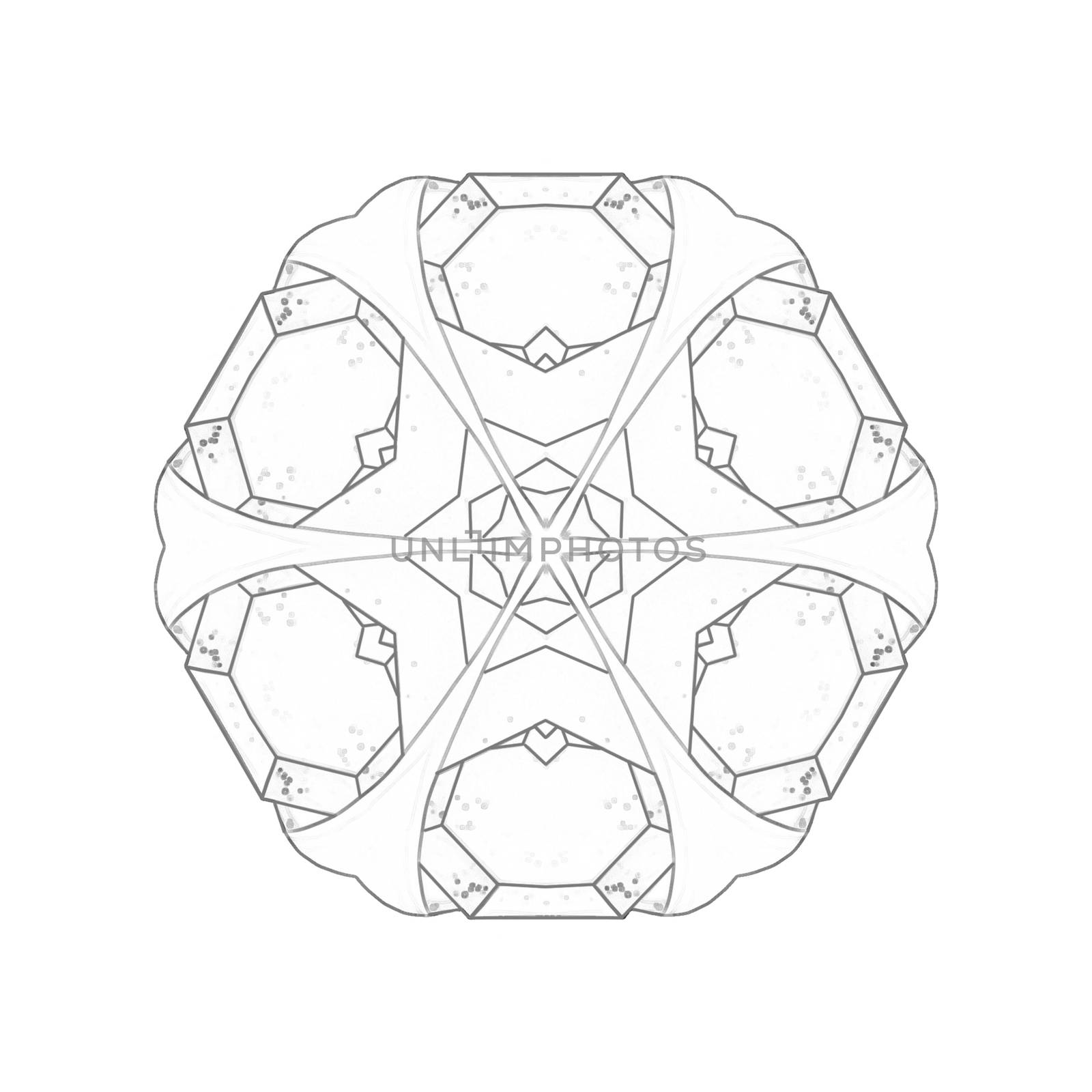 Illustration: Coloring Book Series: Pack of Diamonds Flower. Soft line. Print it and bring it to Life with Color! Fantastic Outline / Sketch / Line Art Design. by NextMars
