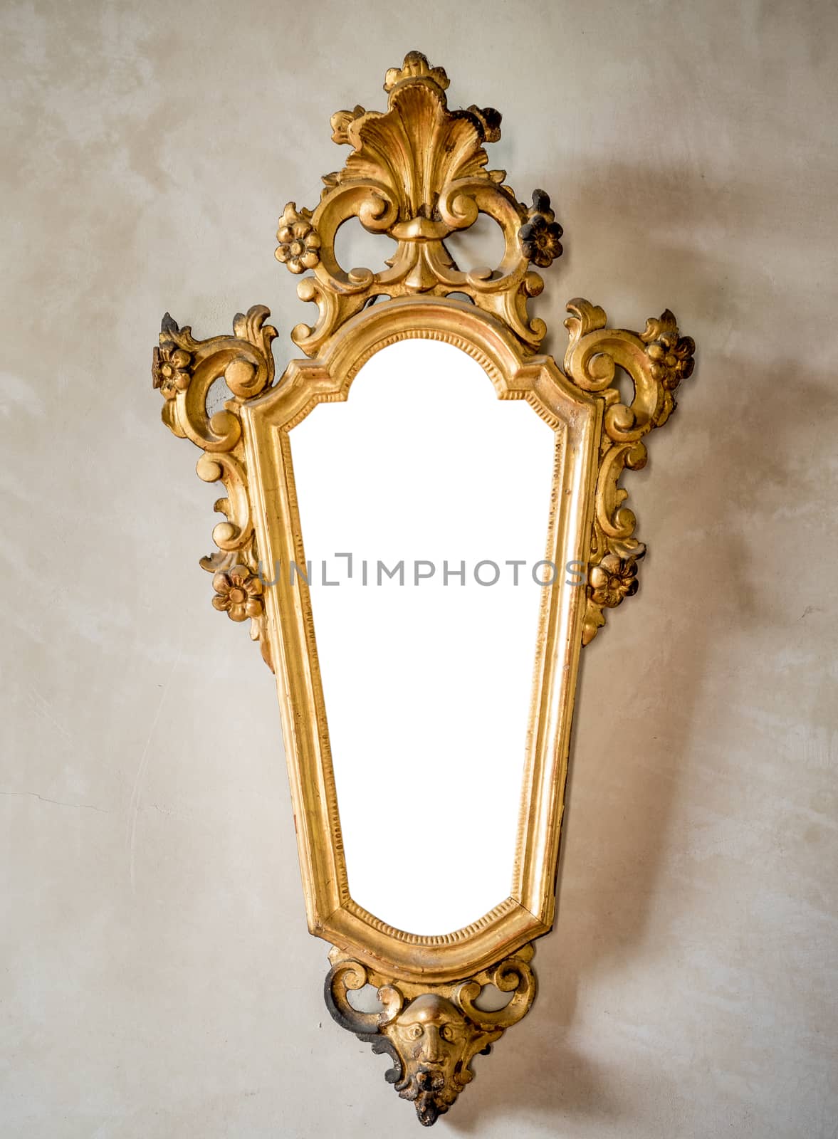 classic antique mirror with gilded frame suitable as a frame or  by Isaac74