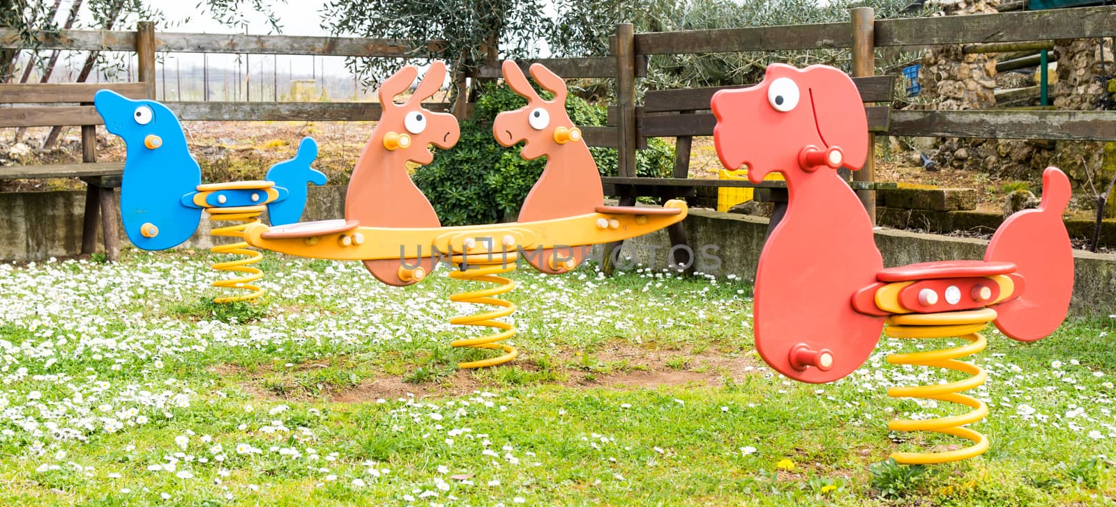 spring games in outdoor playground