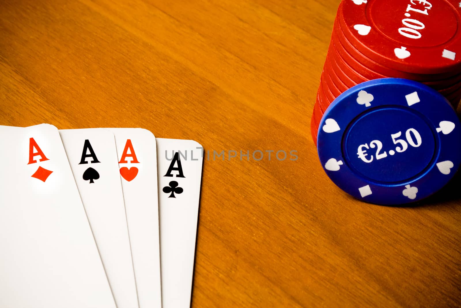 detail of poker and gambling chips