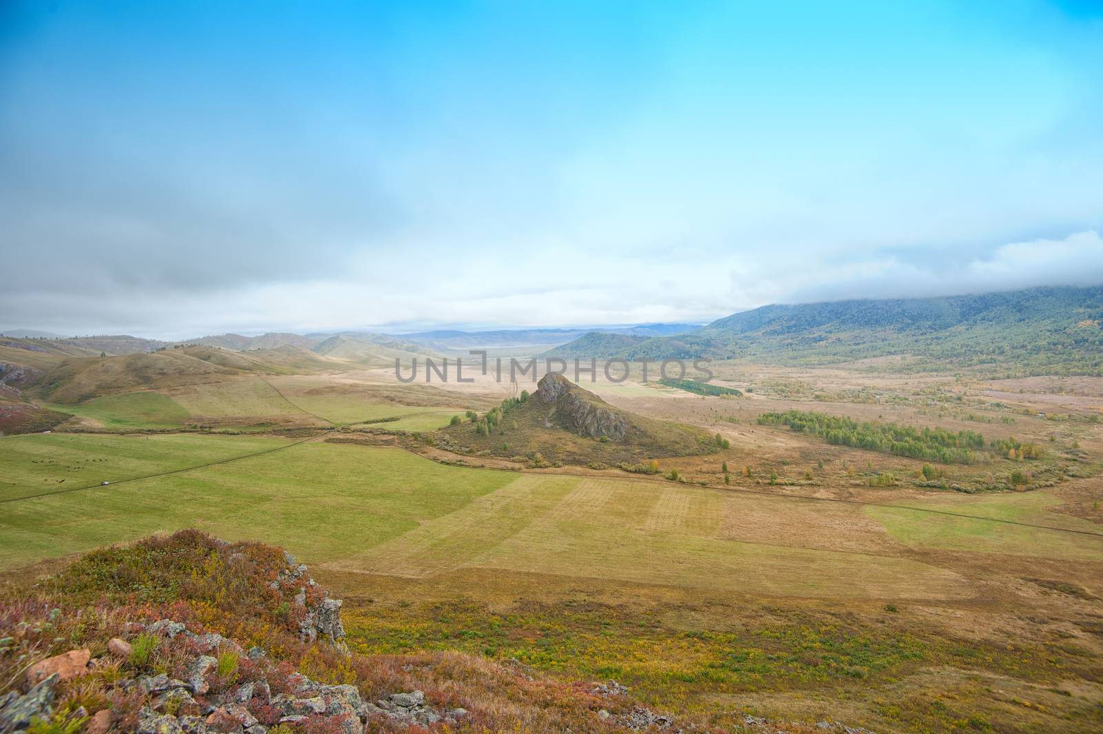 mountains in beauty autumn day