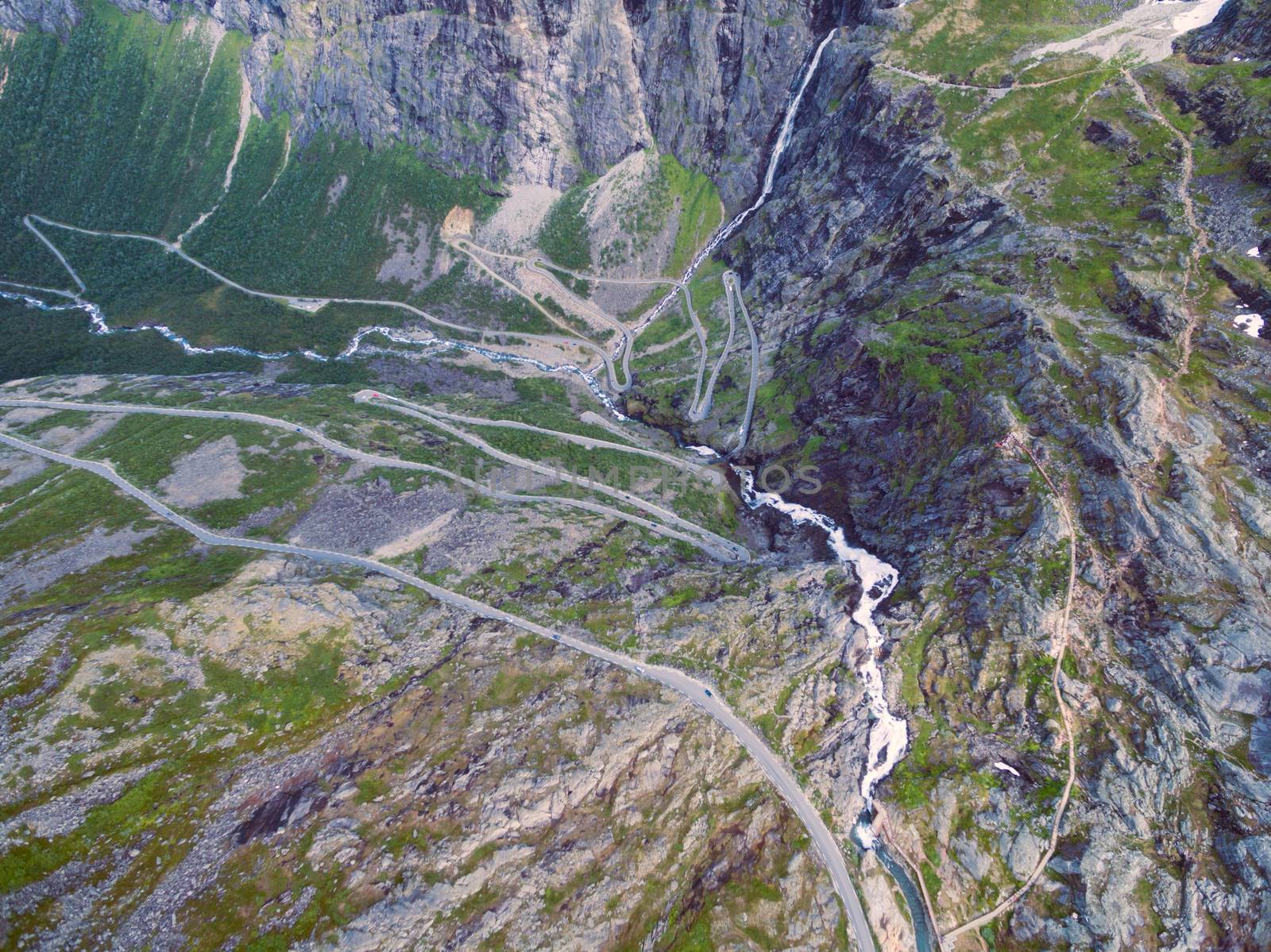 Trollstigen from above by Harvepino