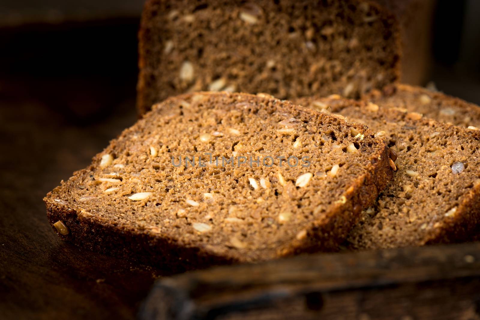 Bread loaf close up by Nanisimova