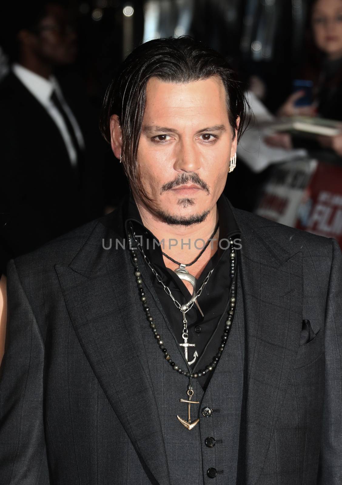 UNITED KINGDOM, London: Johnny Depp attends the BFI London Film Festival screening of Black Mass at Odeon Leicester Square in London on October 11, 2015. 