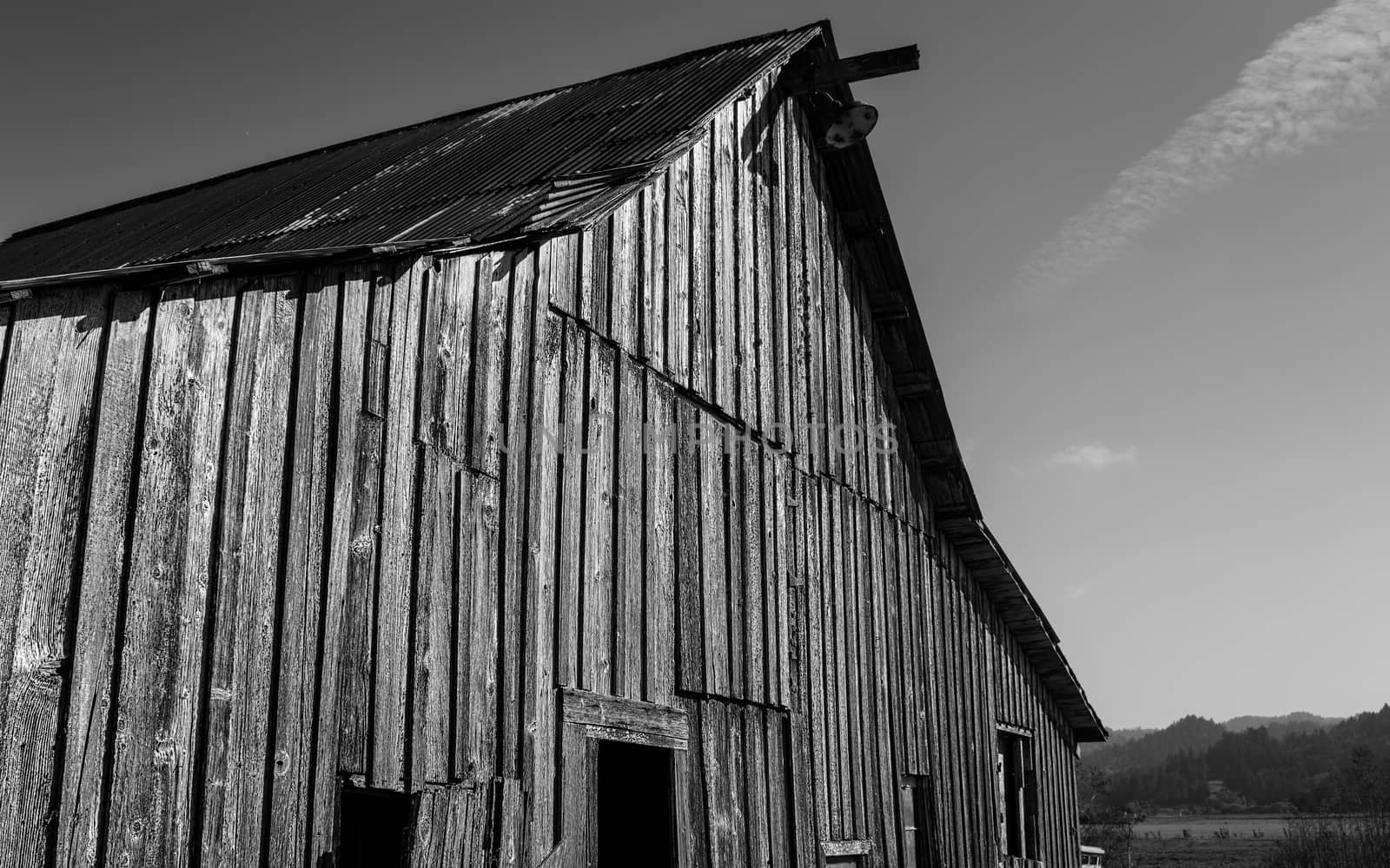 Abandoned Barn, Black and White Image by backyard_photography